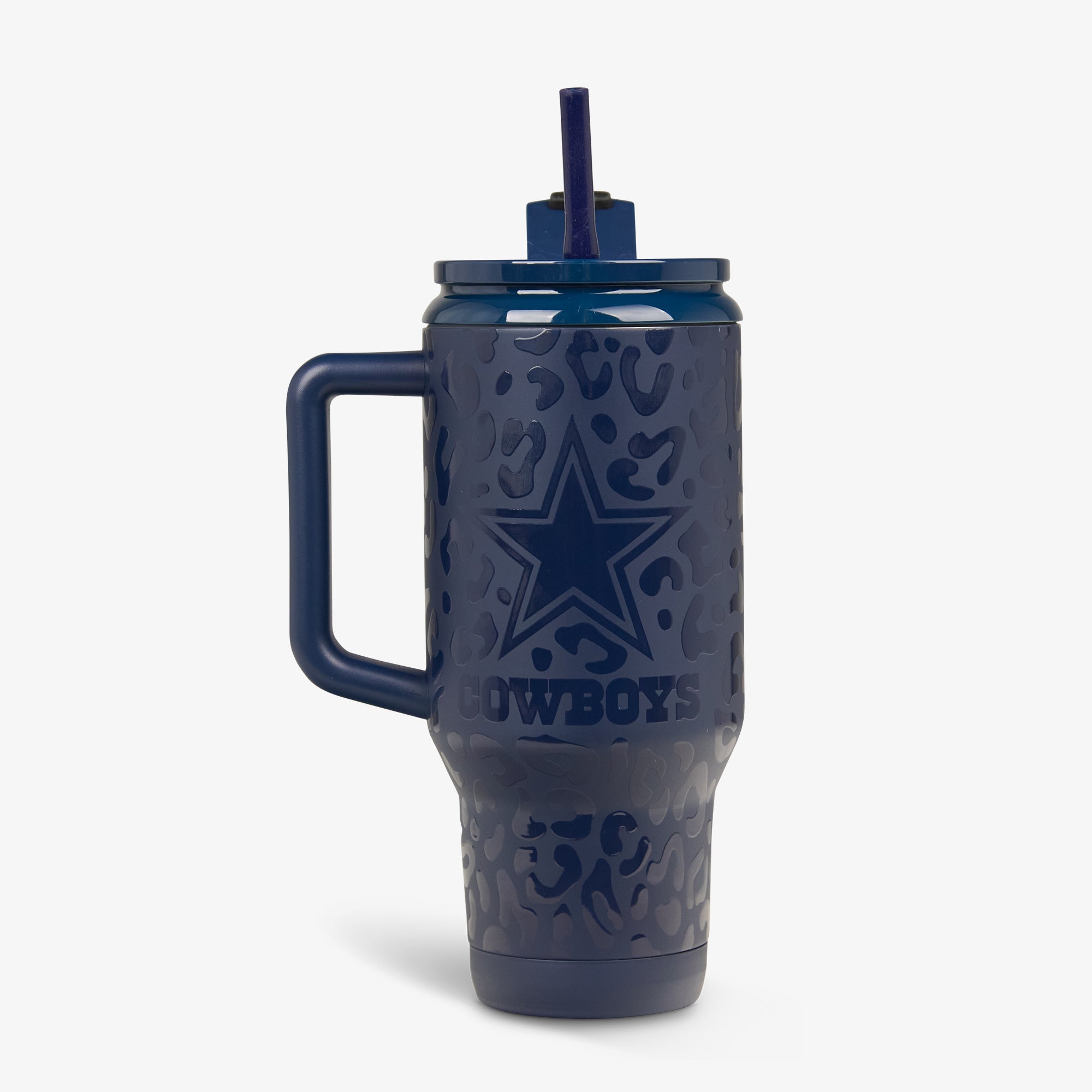 NFL 32 Oz Leopard Flip ‘n’ Sip Travel Mug G6 - Cowboys - Product View