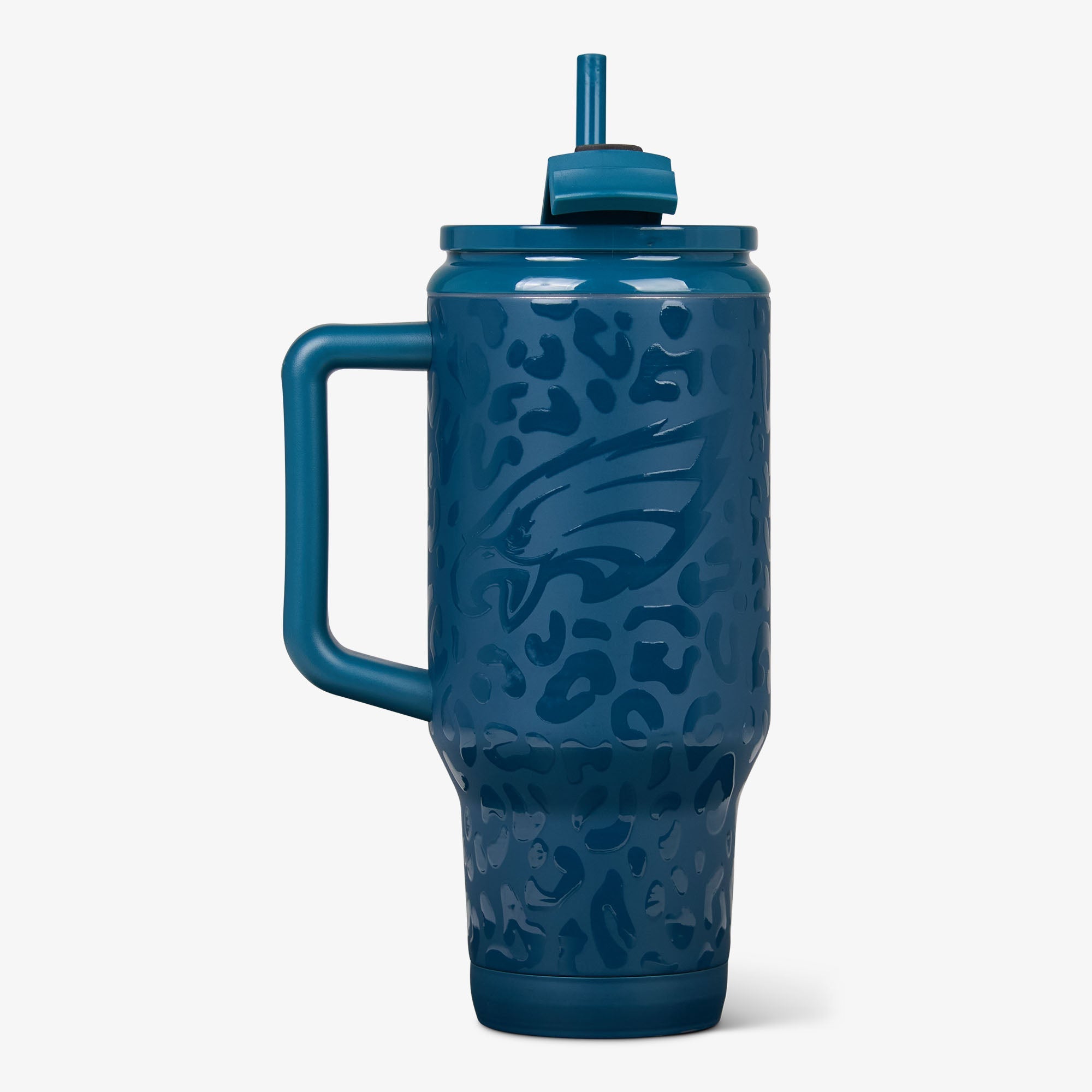 NFL 32 Oz Leopard Flip ‘n’ Sip Travel Mug G6 - Eagles - Product View