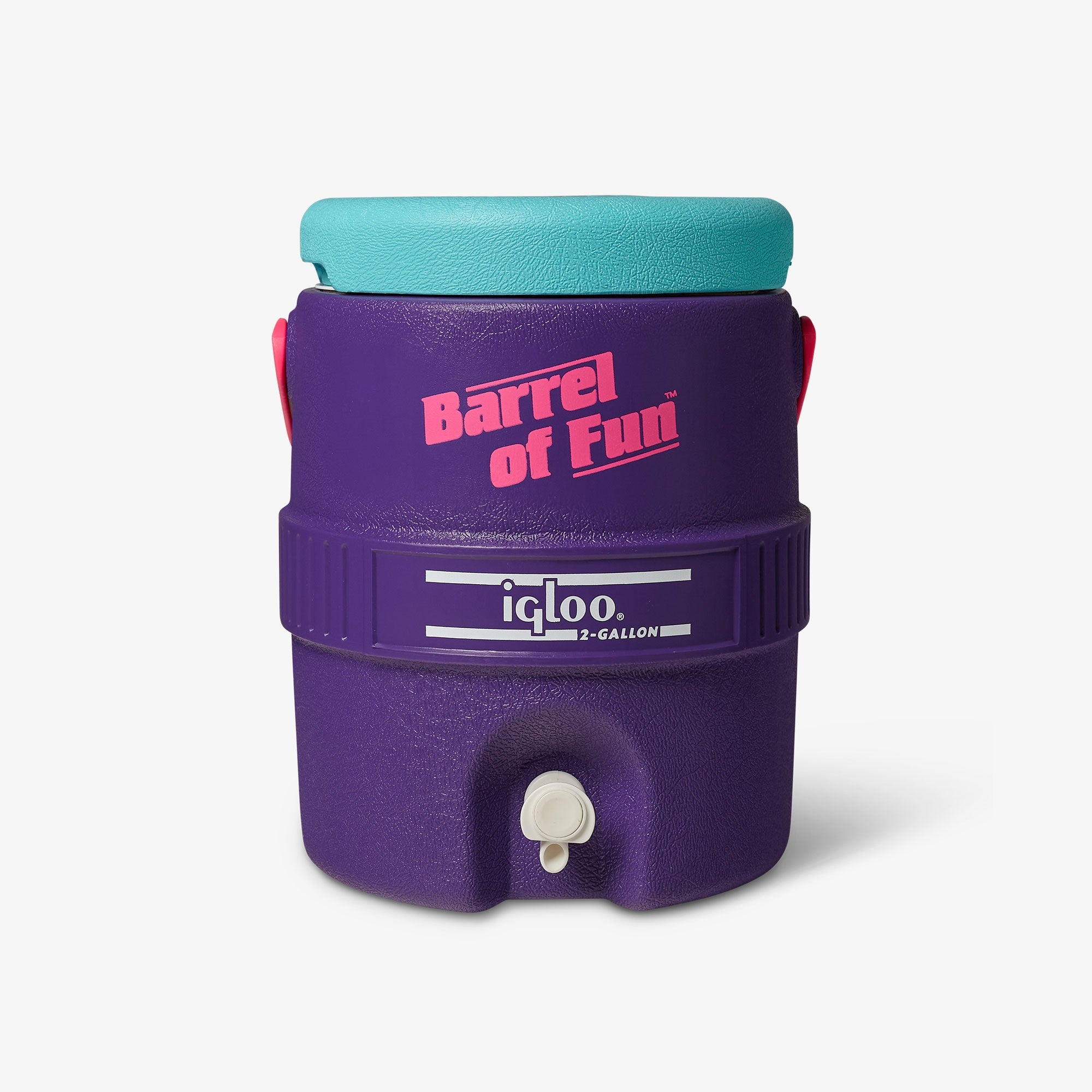 Retro Barrel of Fun 2 Gallon Jug I4 - Purple - Front View