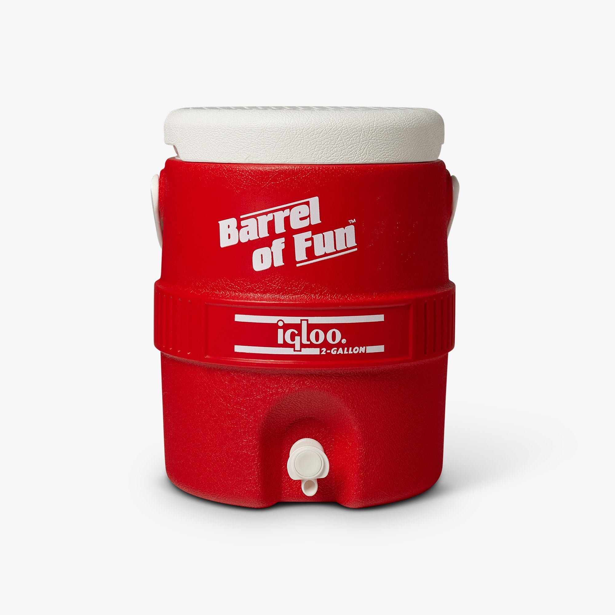 Retro Barrel of Fun 2 Gallon Jug I4 - Red - Product View