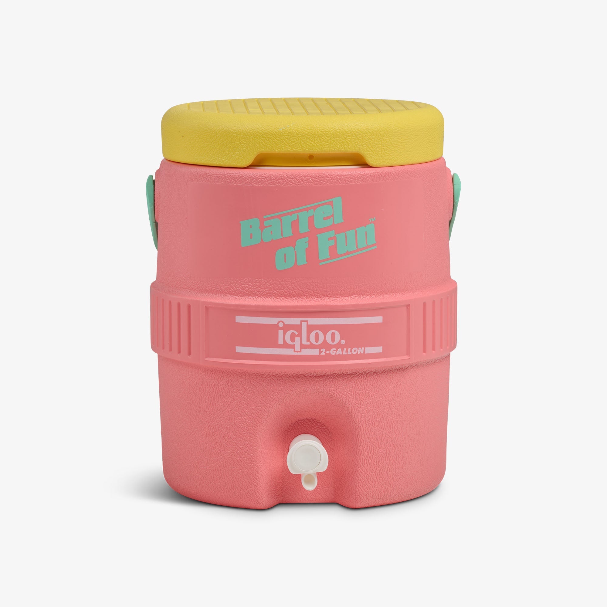 Retro Barrel of Fun 2 Gallon Jug I4 - Flamingo - Front View