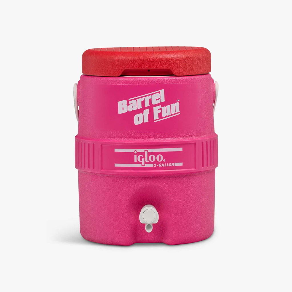 Retro Barrel of Fun 2 Gallon Jug I4 - Tutti Frutti - Front View