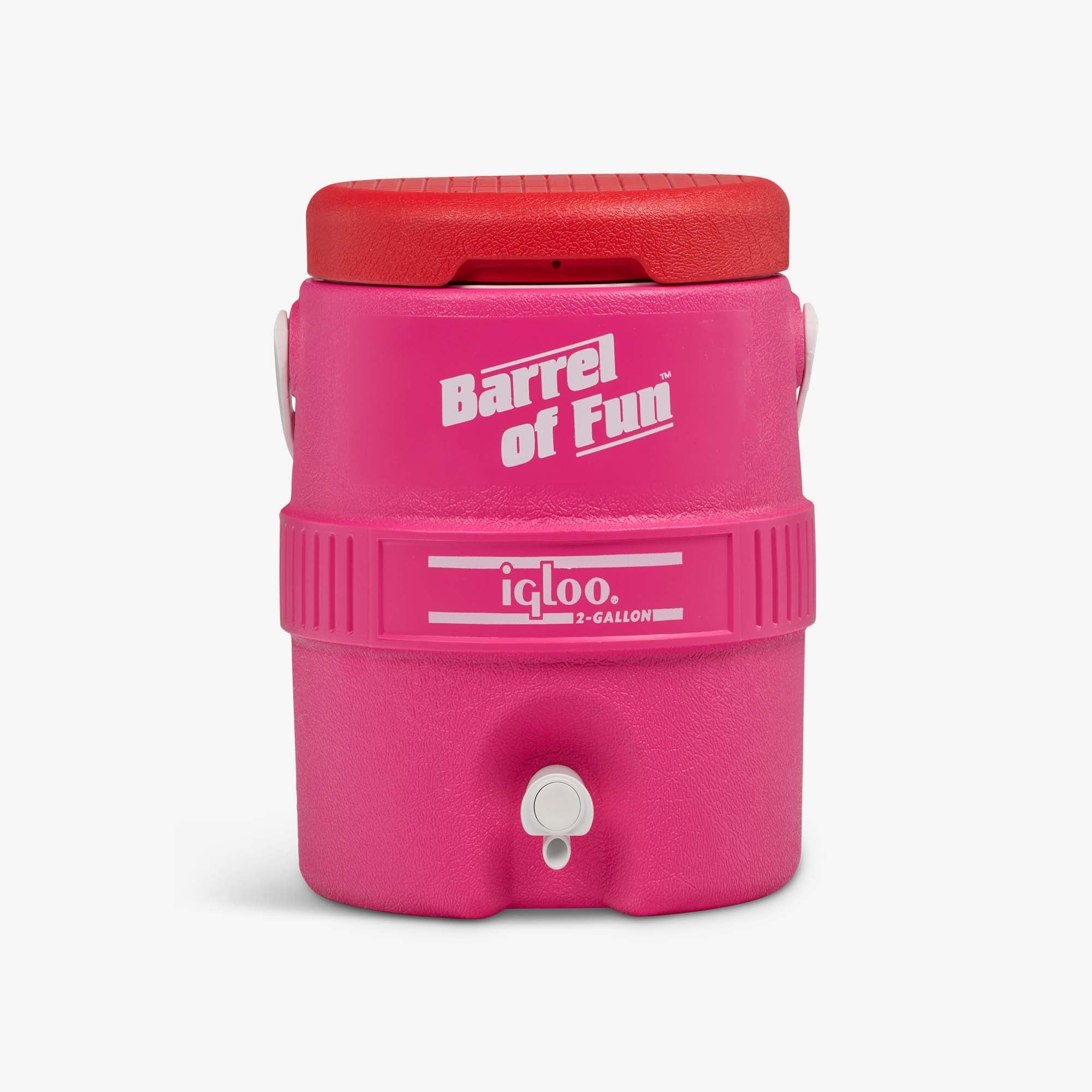 Retro Barrel of Fun 2 Gallon Jug I4 - Tutti Frutti - Front View