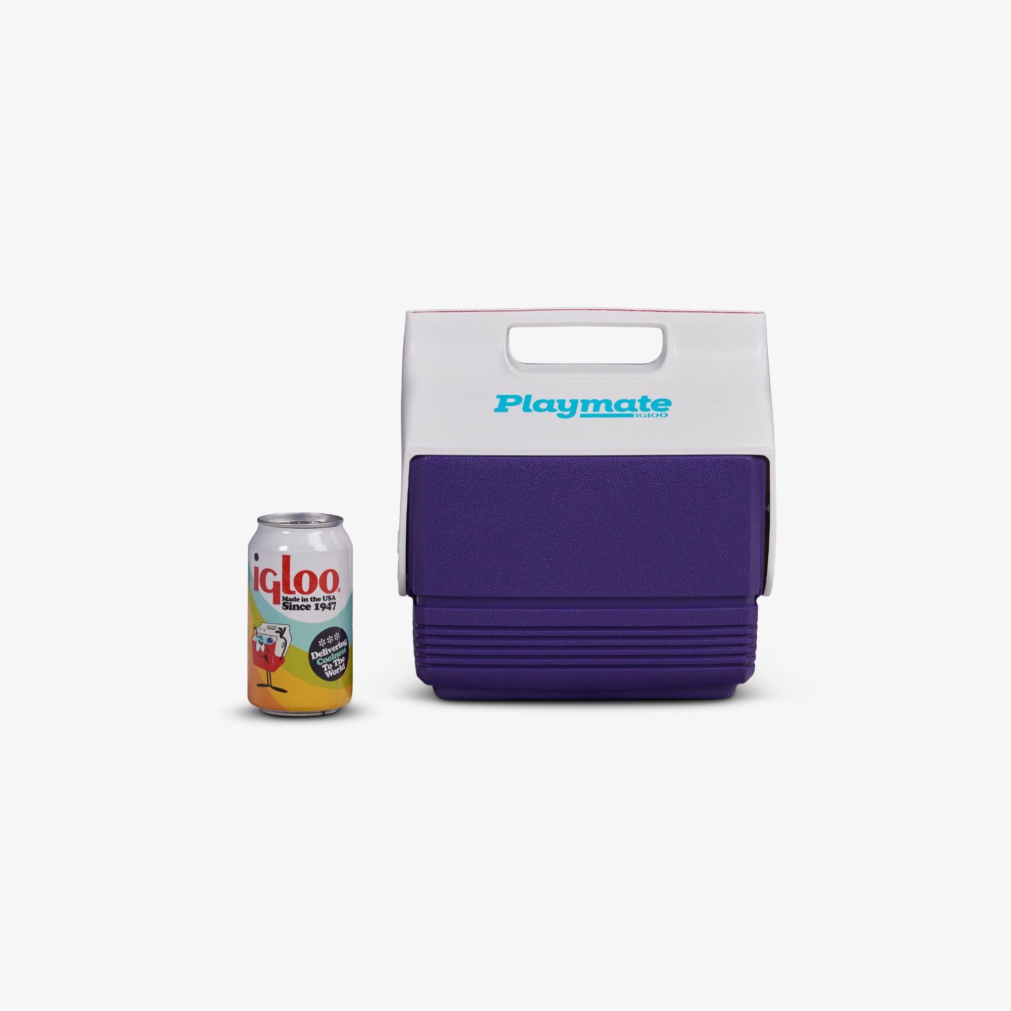 Retro Playmate Mini 4 Qt Cooler O1 - Purple - Product View