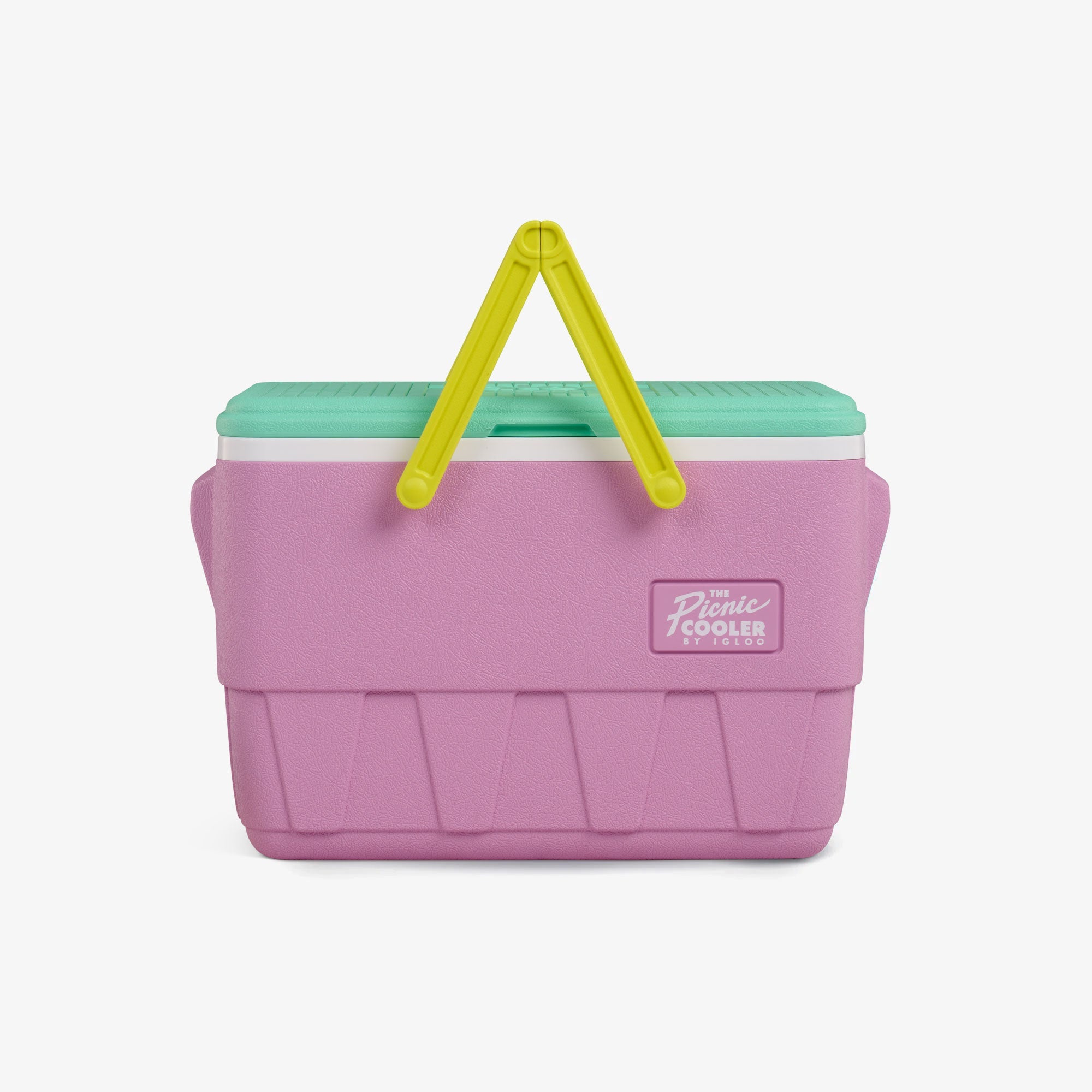 Retro Picnic Basket 25 Qt Cooler E5 - Tea Rose - Strap View
