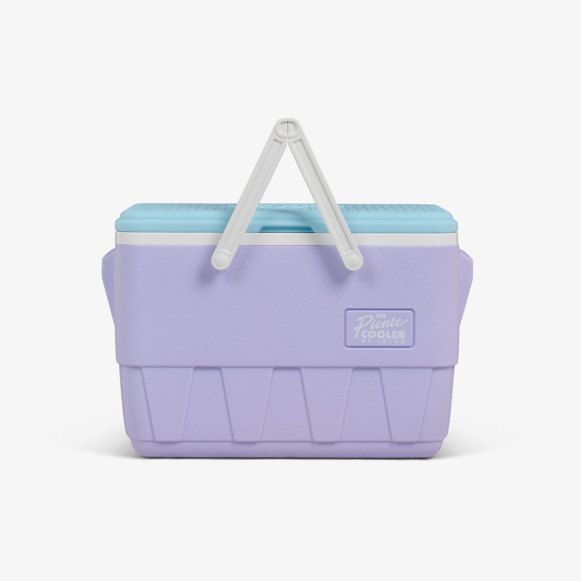 Retro Picnic Basket 25 Qt Cooler E5 - Lilac - Strap View