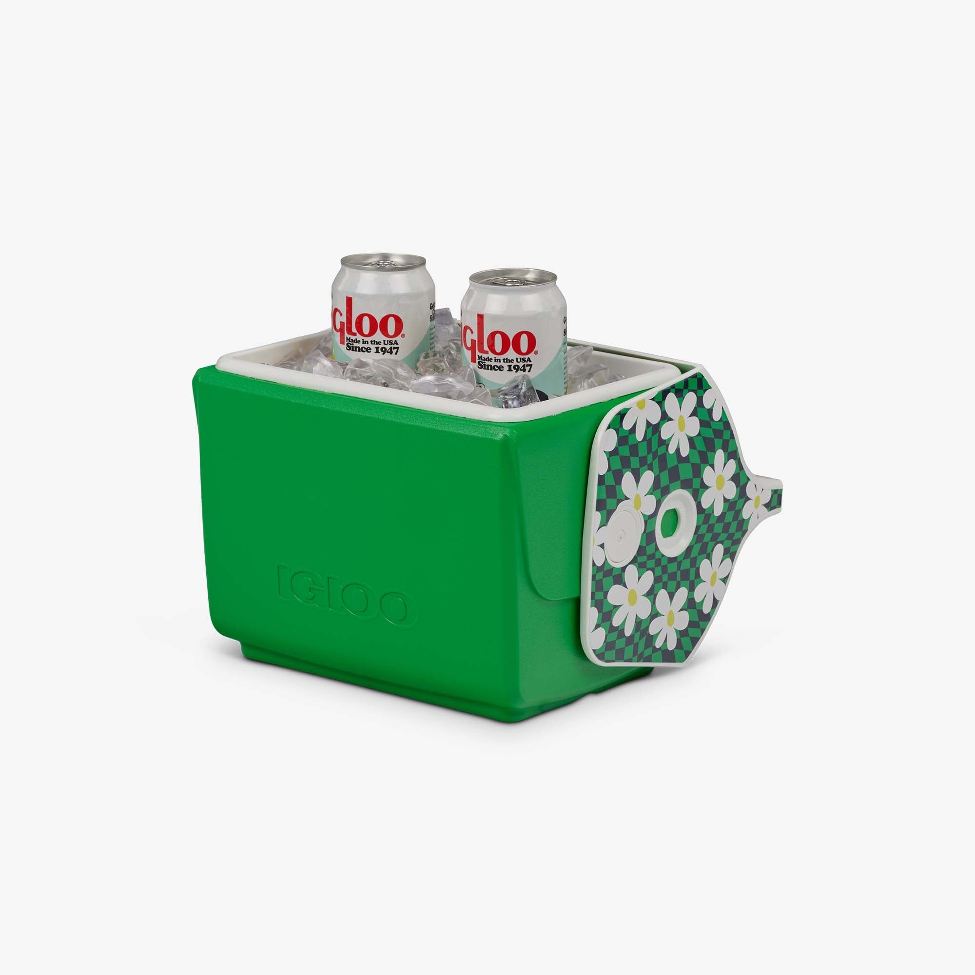 Retro Little Playmate 7 Qt Cooler G7 - Psychedelic Daisy - Product View
