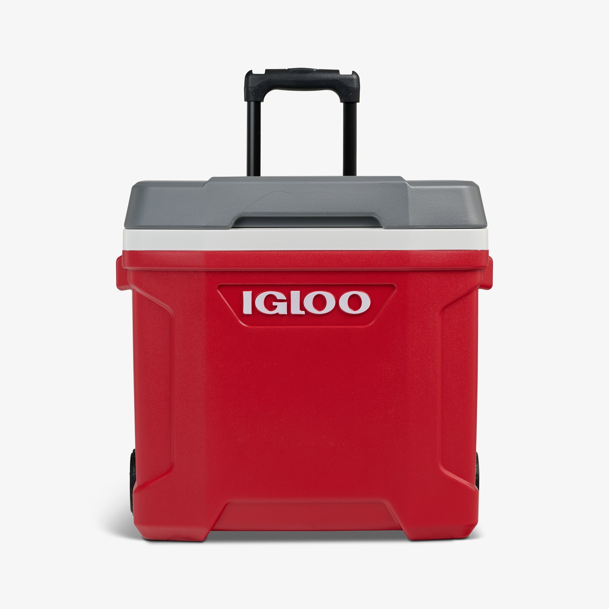 Latitude 30 Qt Roller Cooler N8 - Red - Strap View