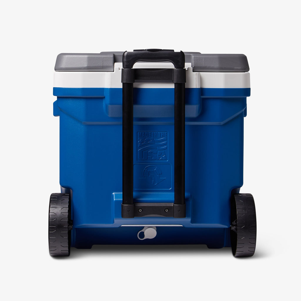 Latitude 60 Qt Roller Cooler F2 - Blue - Back View