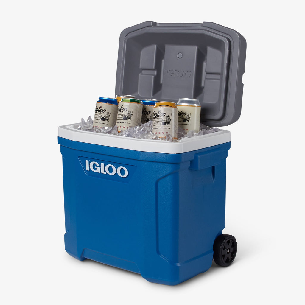 Latitude 30 Qt Roller Cooler N8 - Blue - Product View