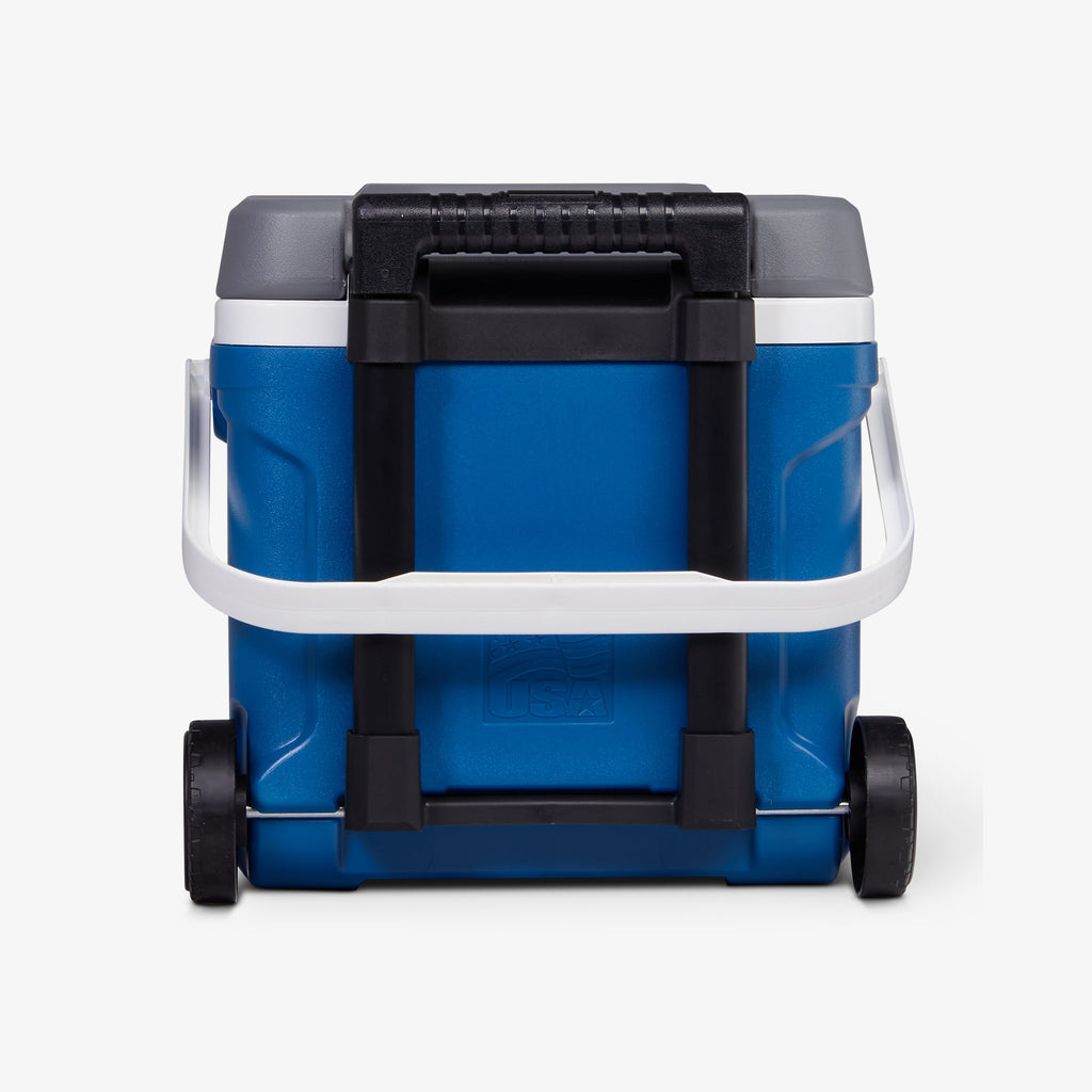 Latitude 16 Qt Roller Cooler C0 - Blue - Back View