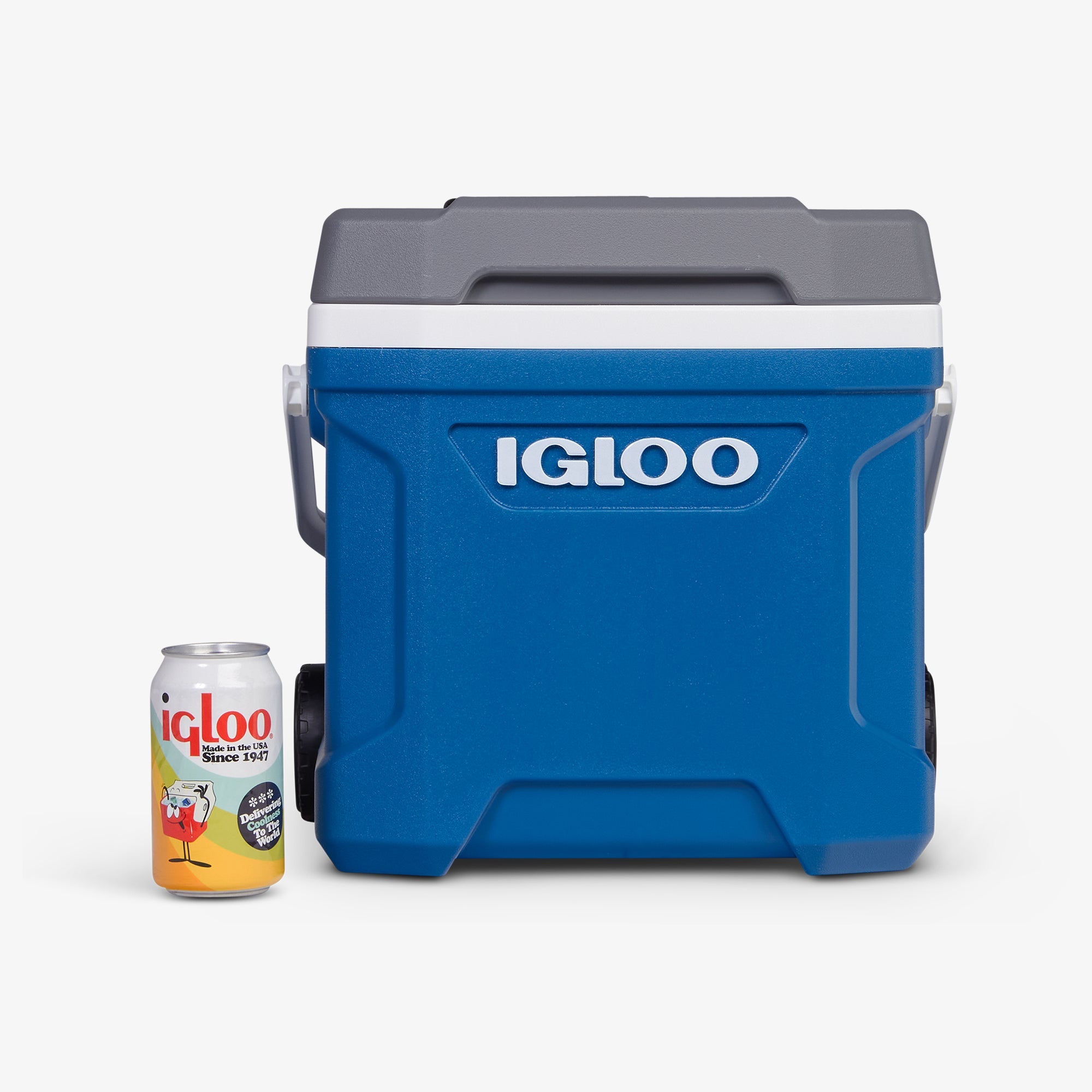 Latitude 16 Qt Roller Cooler C0 - Blue - Size View