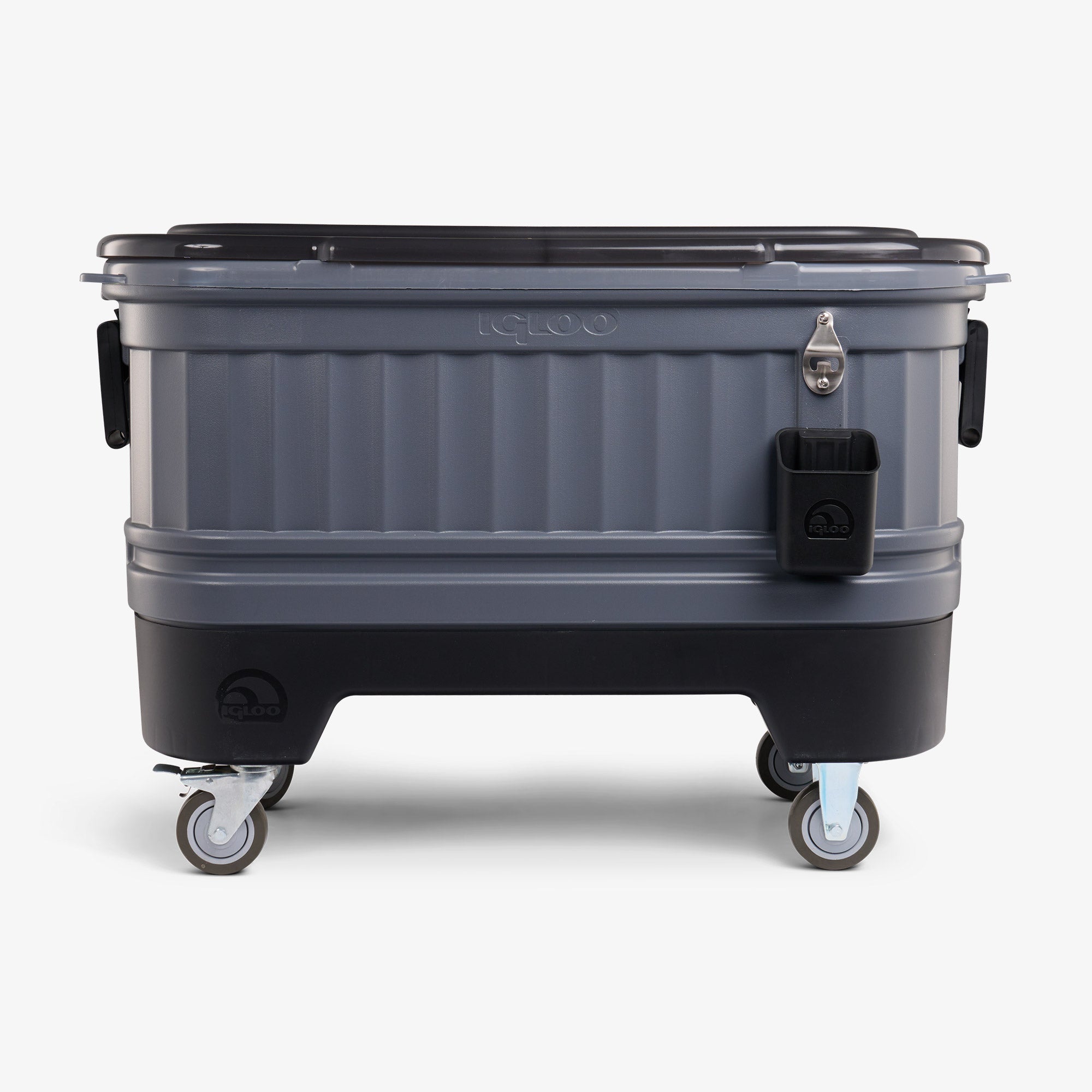 Party Bar 125 Qt Cooler E4 - Carbonite - Front View