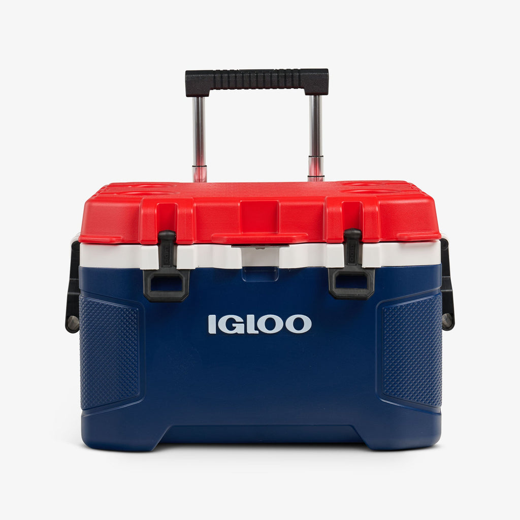 Trailmate® 52 Qt Roller Cooler P9 - Americana - Strap View