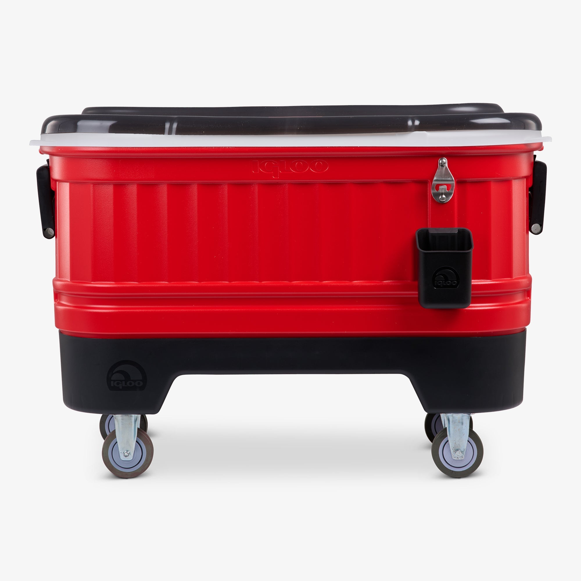 Party Bar 125 Qt Cooler E4 - Red Star - Front View