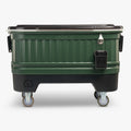 Party Bar 125 Qt Cooler E4 - Oil Green - Front View