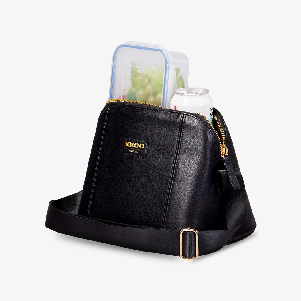 Igloo Luxe® Crossbody Cooler Bag C8 - Black - Product View