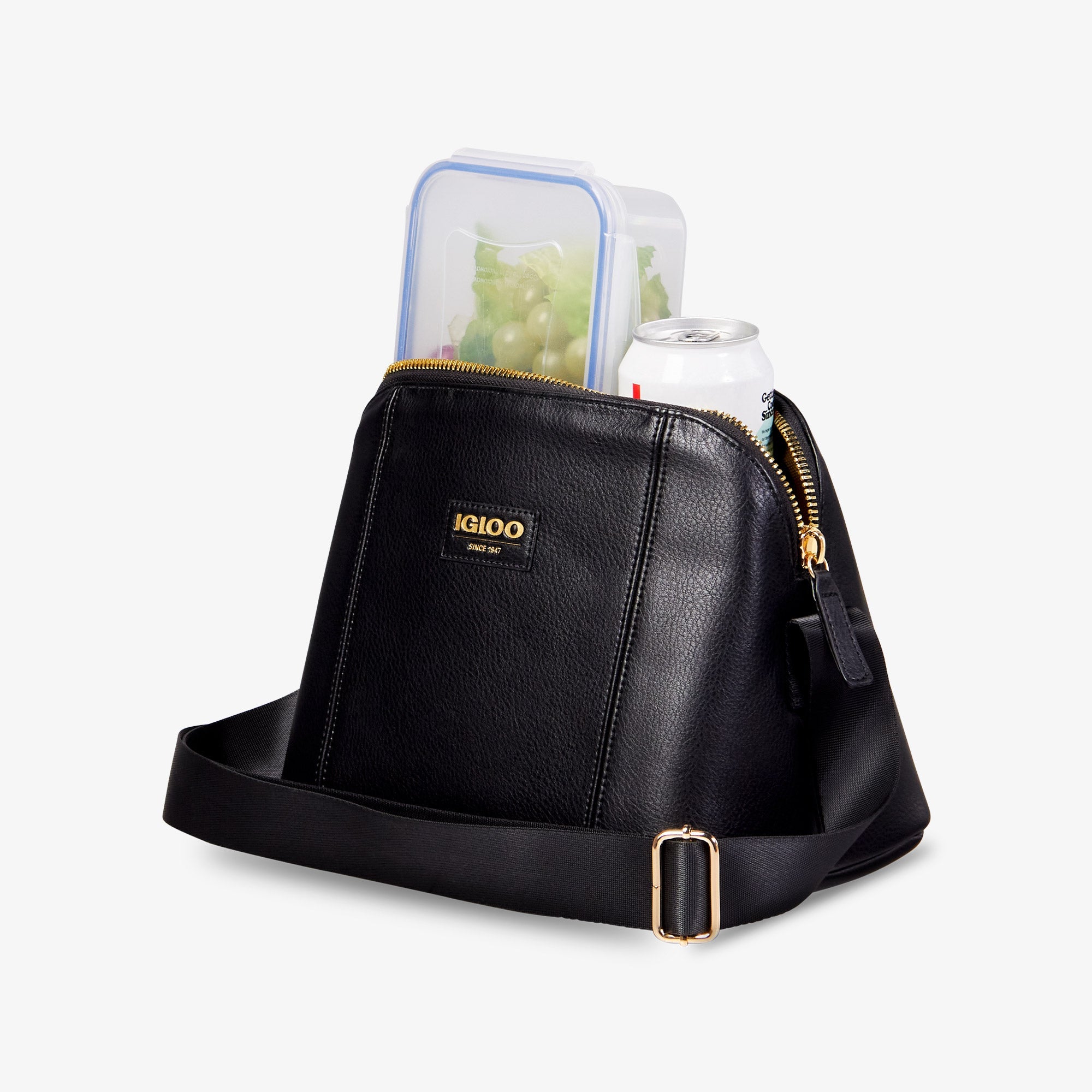 Igloo Luxe® Crossbody Cooler Bag C8 - Black - Product View