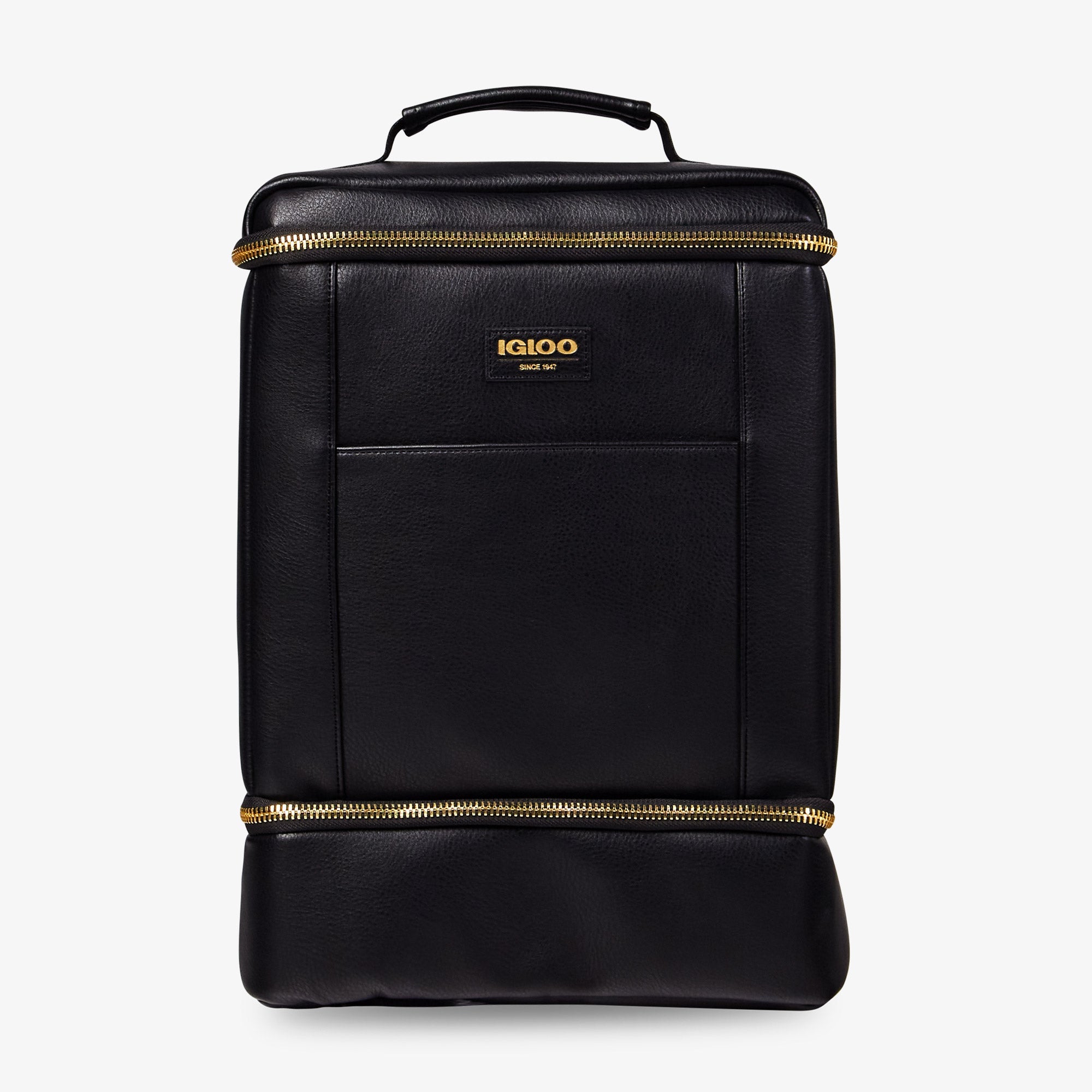 Igloo Luxe® Dual Compartment Backpack M3 - Black - Front View