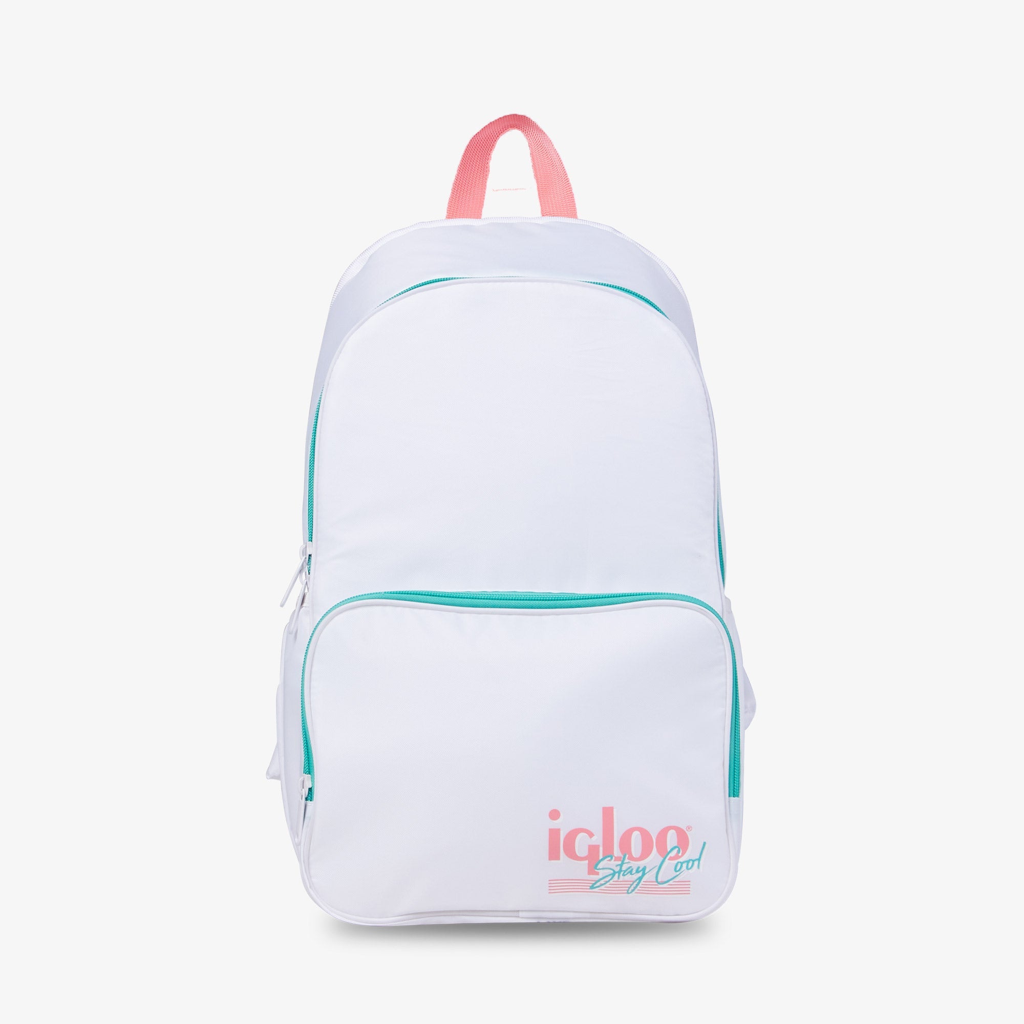 Retro Backpack Cooler K0 - White - Product View