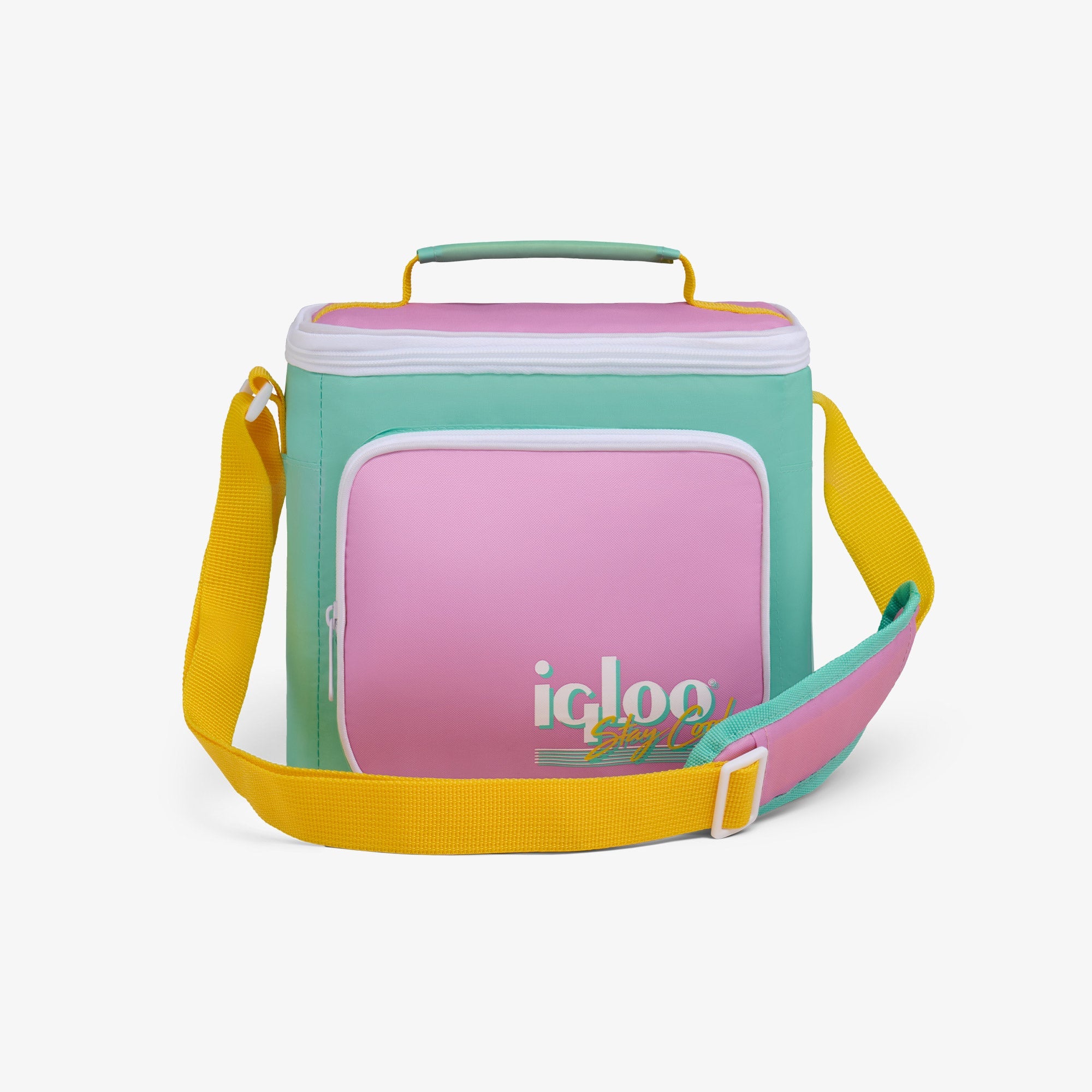 Retro Square Lunch Bag S4 - Tea Rose - Front View