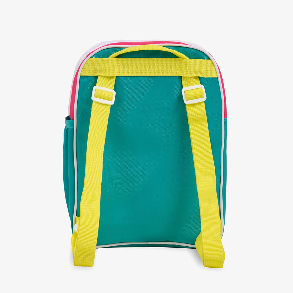 Retro Mini Convertible Backpack D6 - Jade - Back View