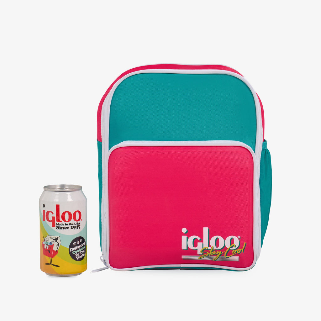 Retro Mini Convertible Backpack D6 - Jade - Size View