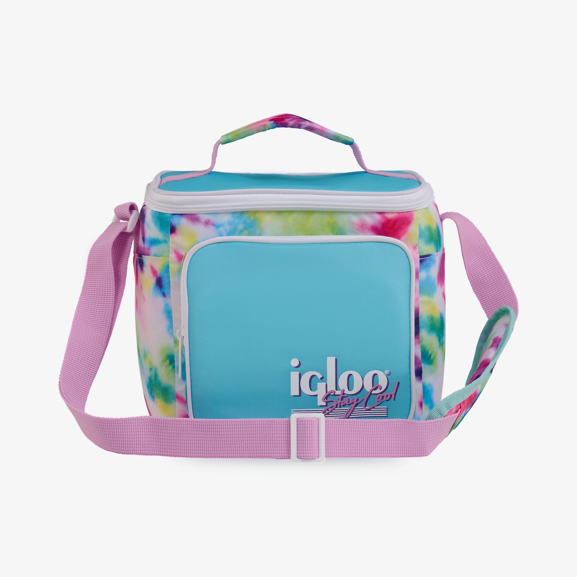 Retro Square Lunch Bag S4 - Tie-Dye - Front View