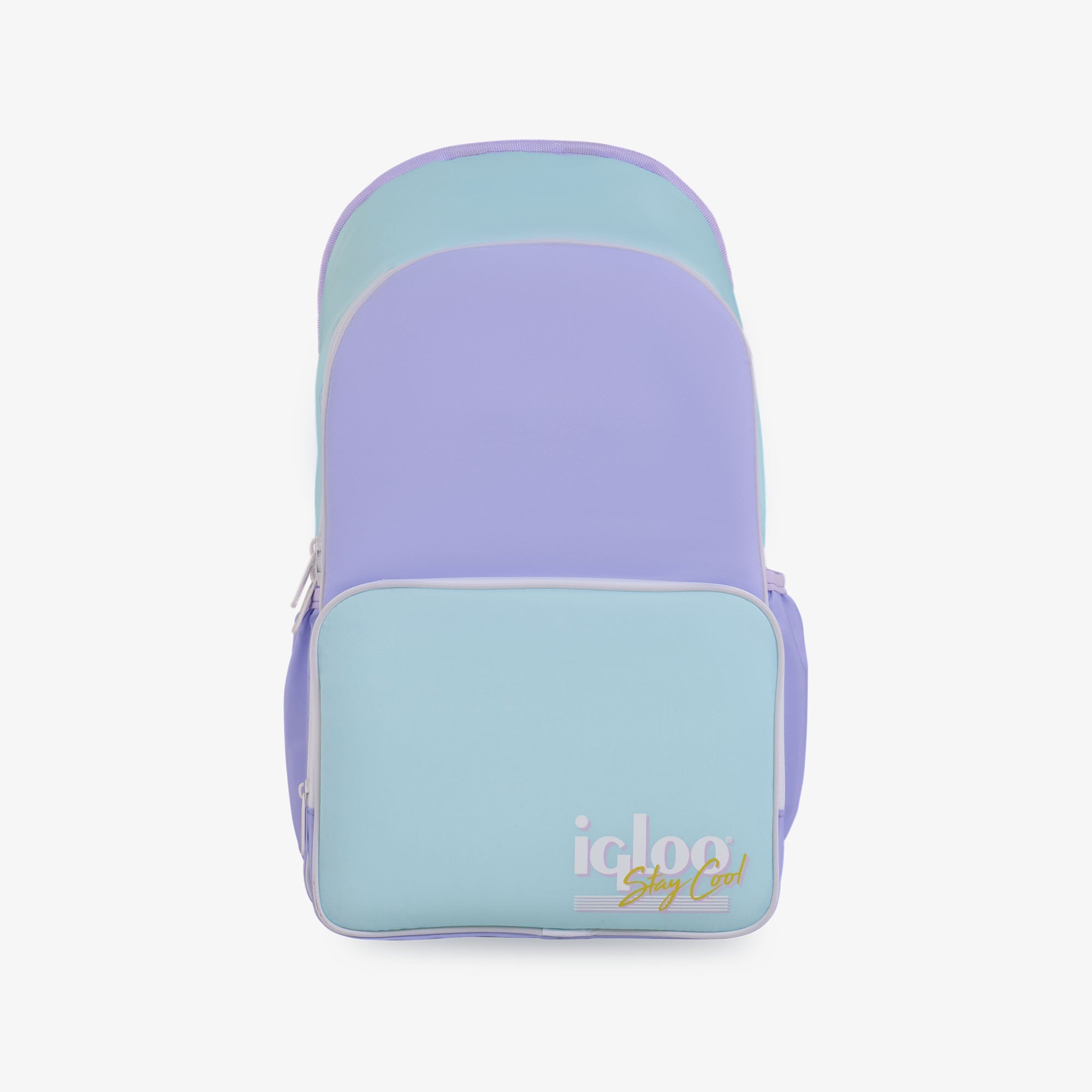 Retro Backpack Cooler K0 - Lilac - Front View