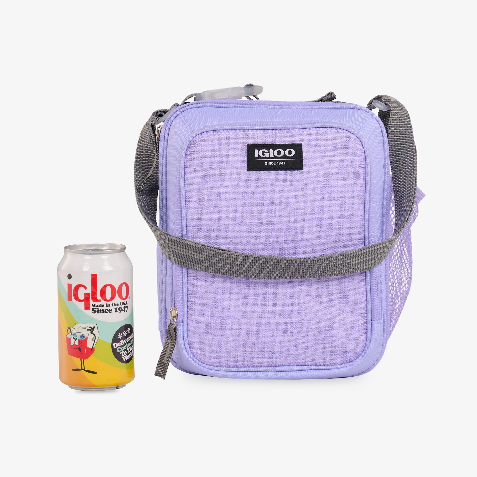 Kids Everyday Lunch Vertical Cooler Bag R5 - Lilac - Size View
