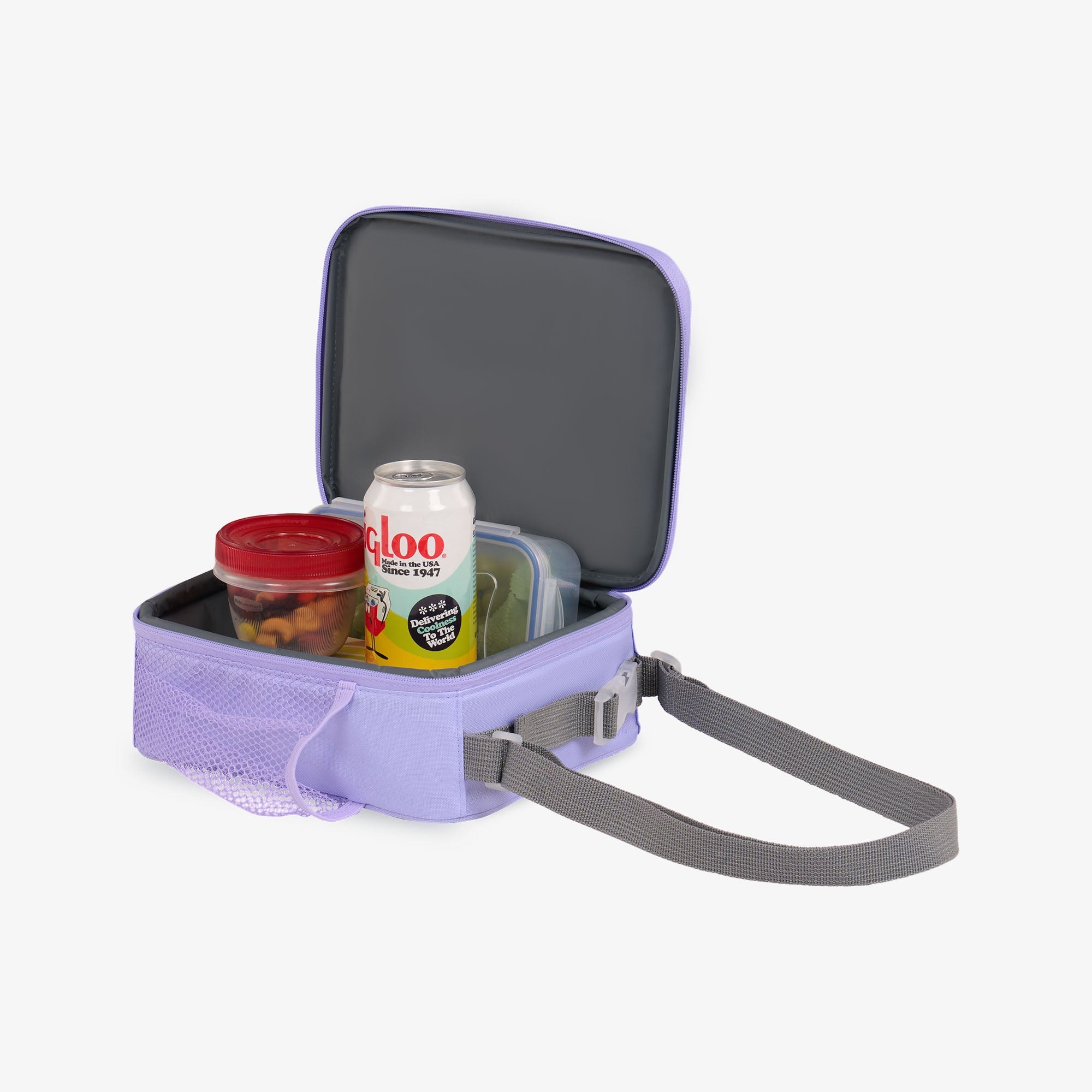 Kids Everyday Lunch Vertical Cooler Bag R5 - Lilac - Product View