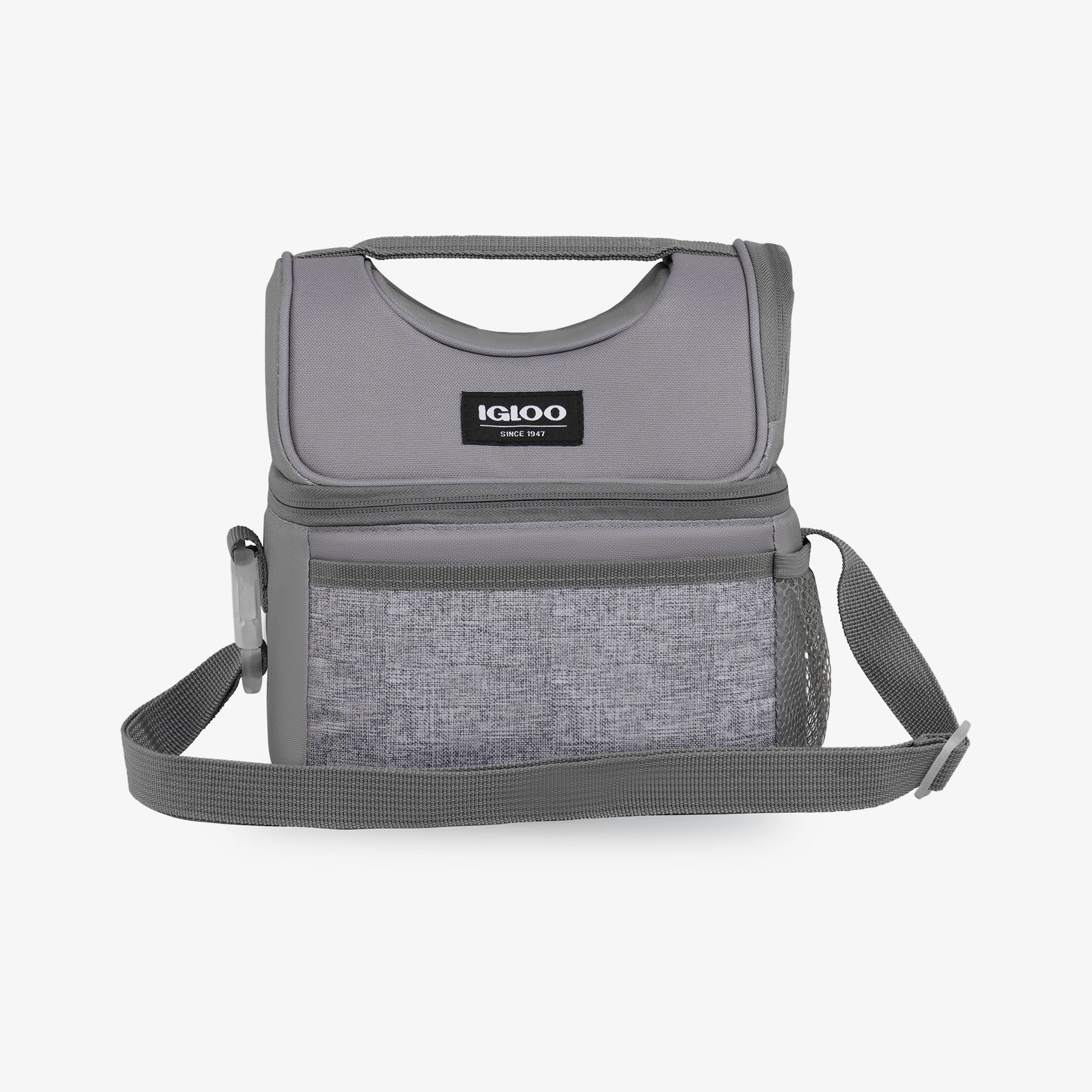 Kids Everyday Lunch Gripper Cooler Bag K9 - Gray - Front View