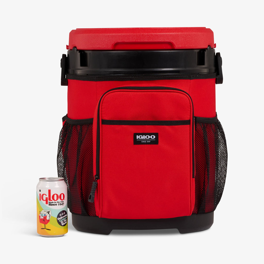 20 Qt Cooler Bucket N3 - Red Heat - Size View