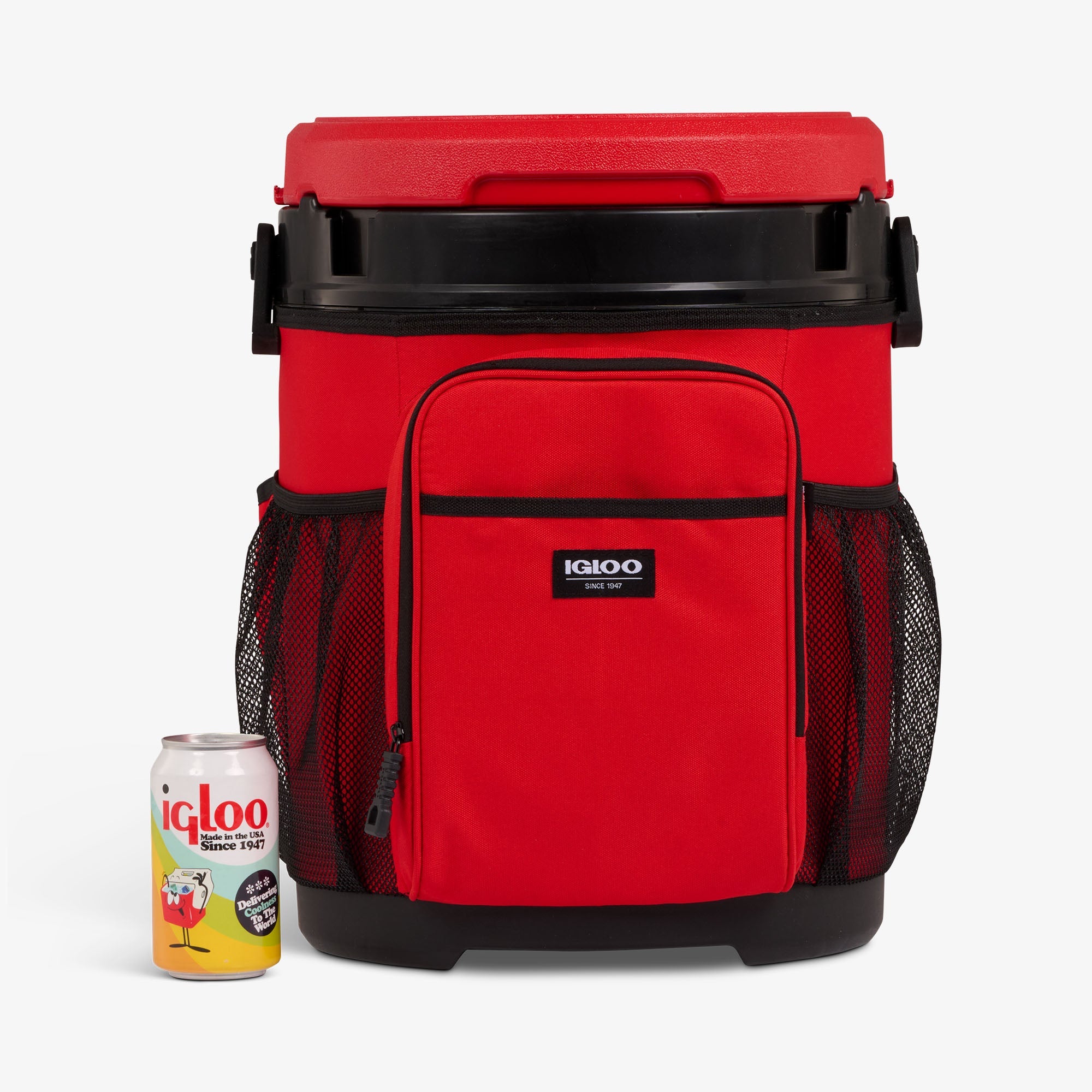 20 Qt Cooler Bucket N3 - Red Heat - Size View