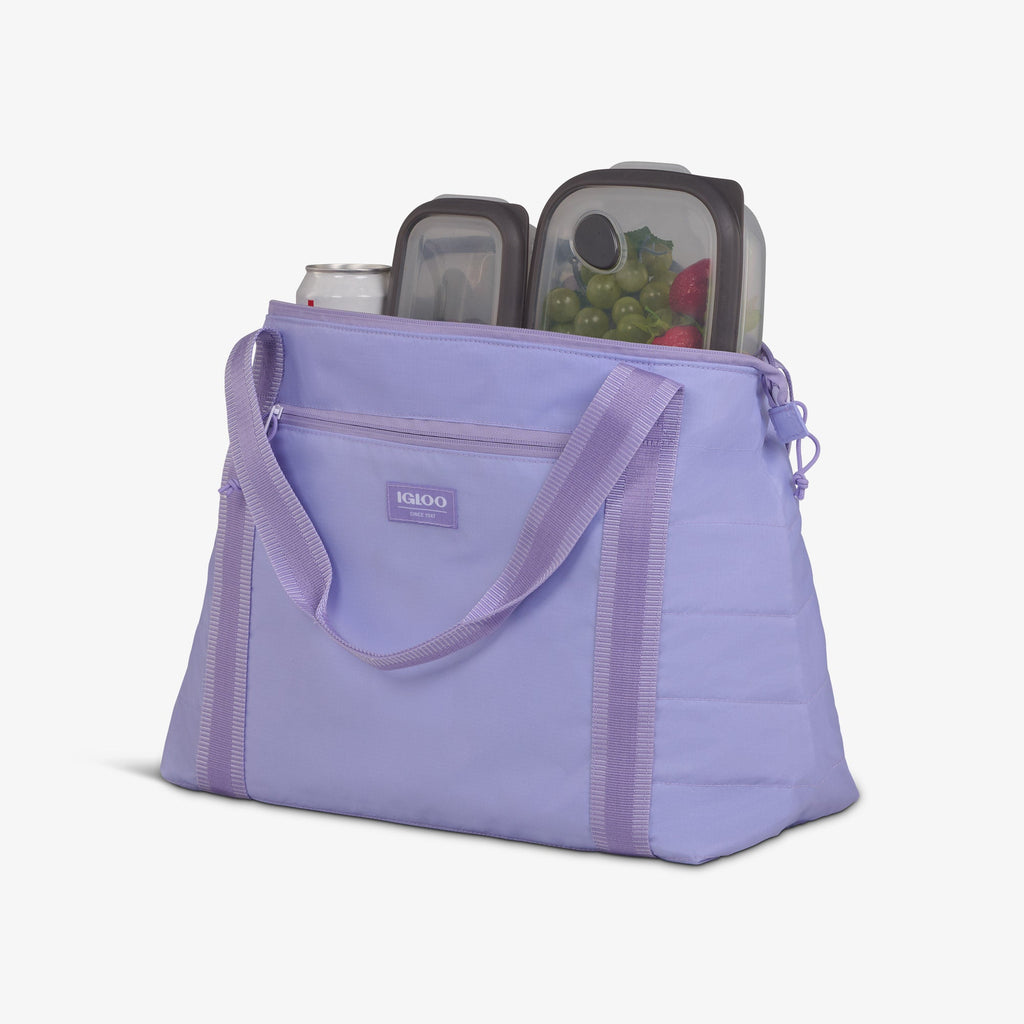Packable Puffer 20-Can Cooler Bag R2 - Lilac - Product View
