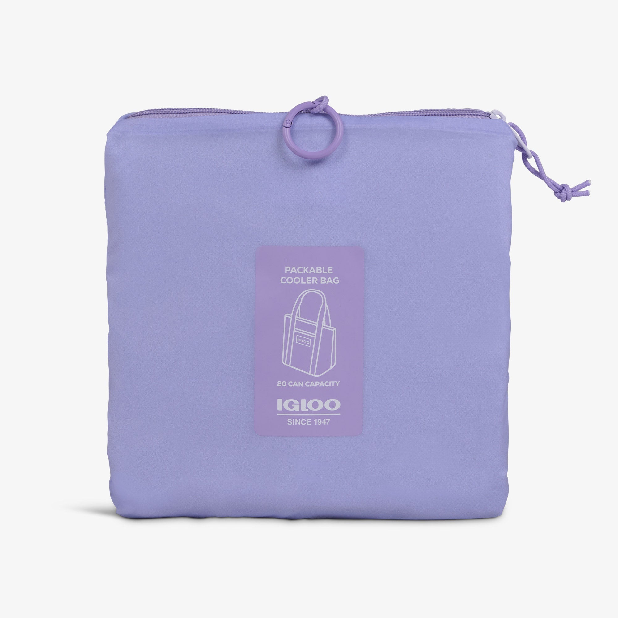 Packable Puffer 20-Can Cooler Bag R2 - Lilac - Product View