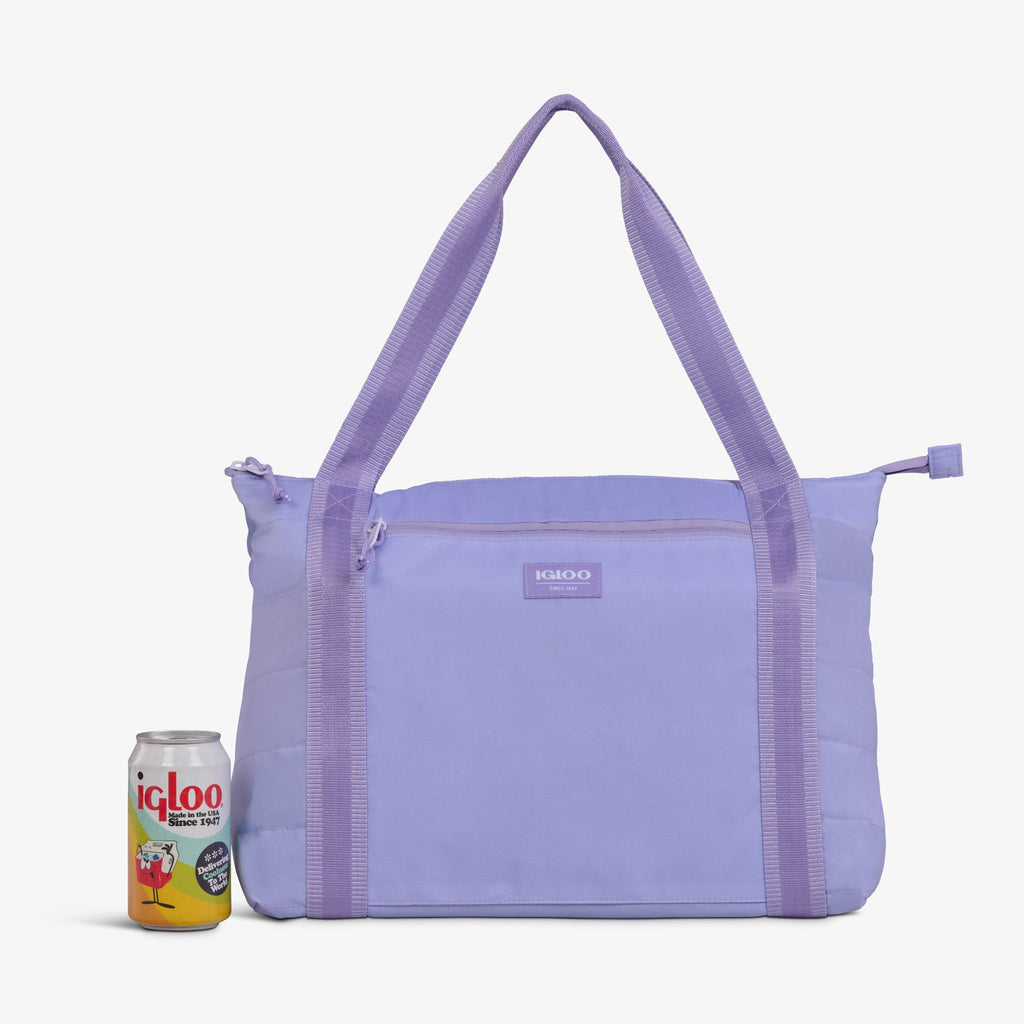 Packable Puffer 20-Can Cooler Bag R2 - Lilac - Product View