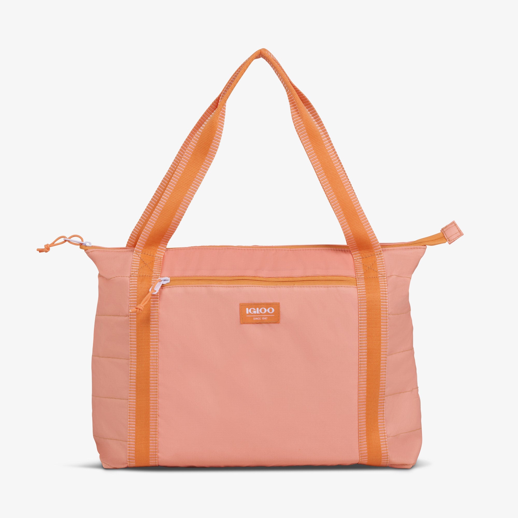 Packable Puffer 20-Can Cooler Bag R2 - Apricot - Front View