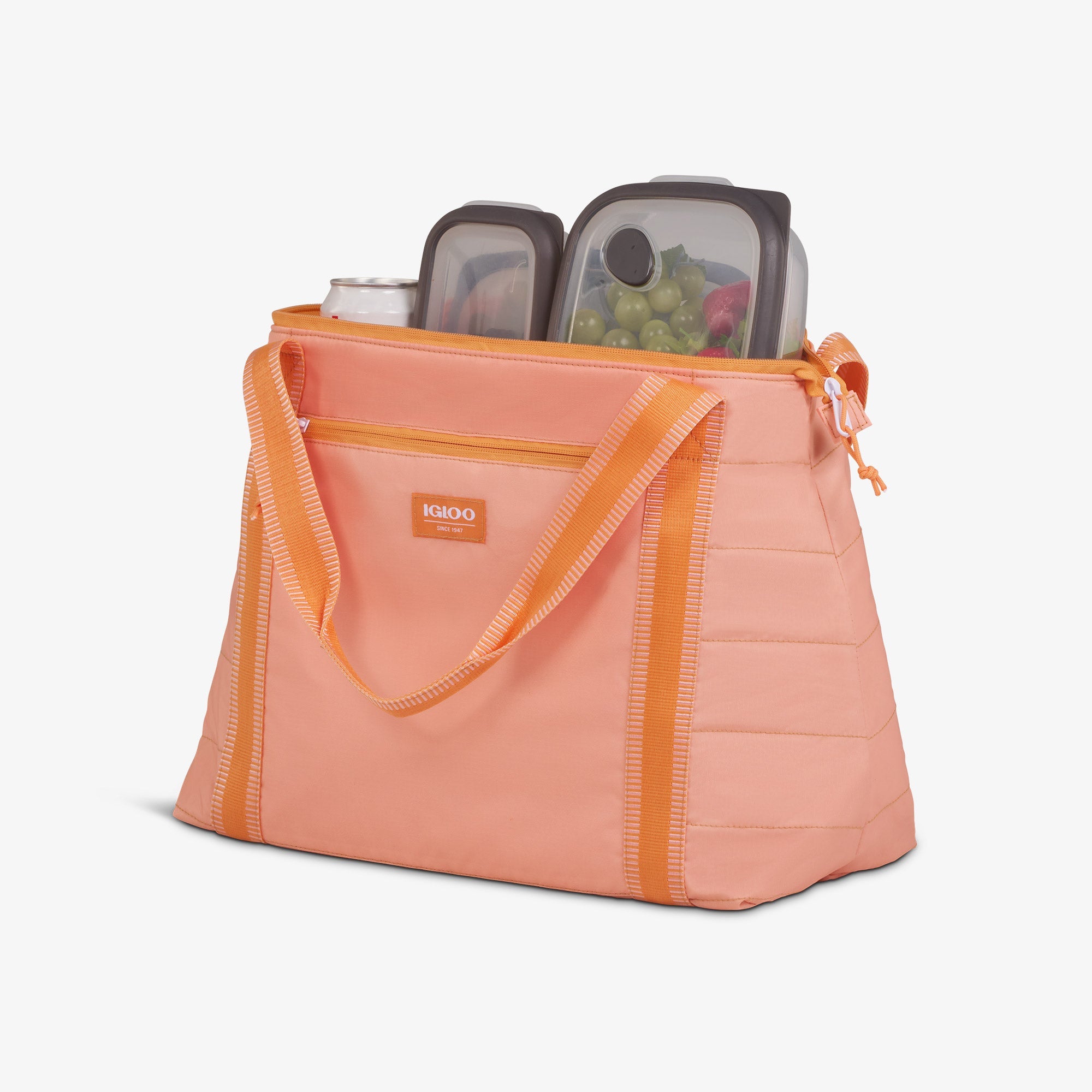 Packable Puffer 20-Can Cooler Bag R2 - Apricot - Product View