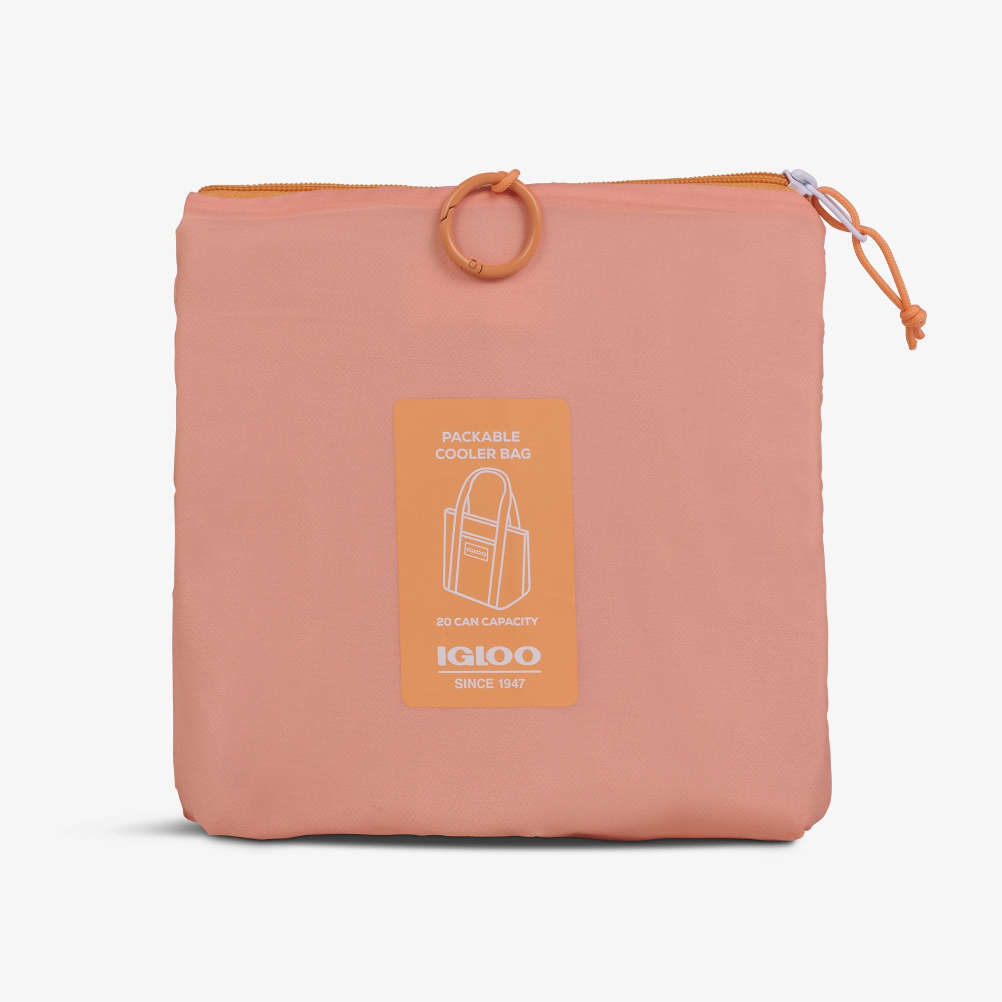 Packable Puffer 20-Can Cooler Bag R2 - Apricot - Product View