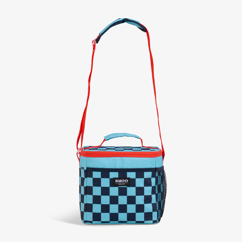Kids Square Lunch Bag W5 - Checkers - Strap View