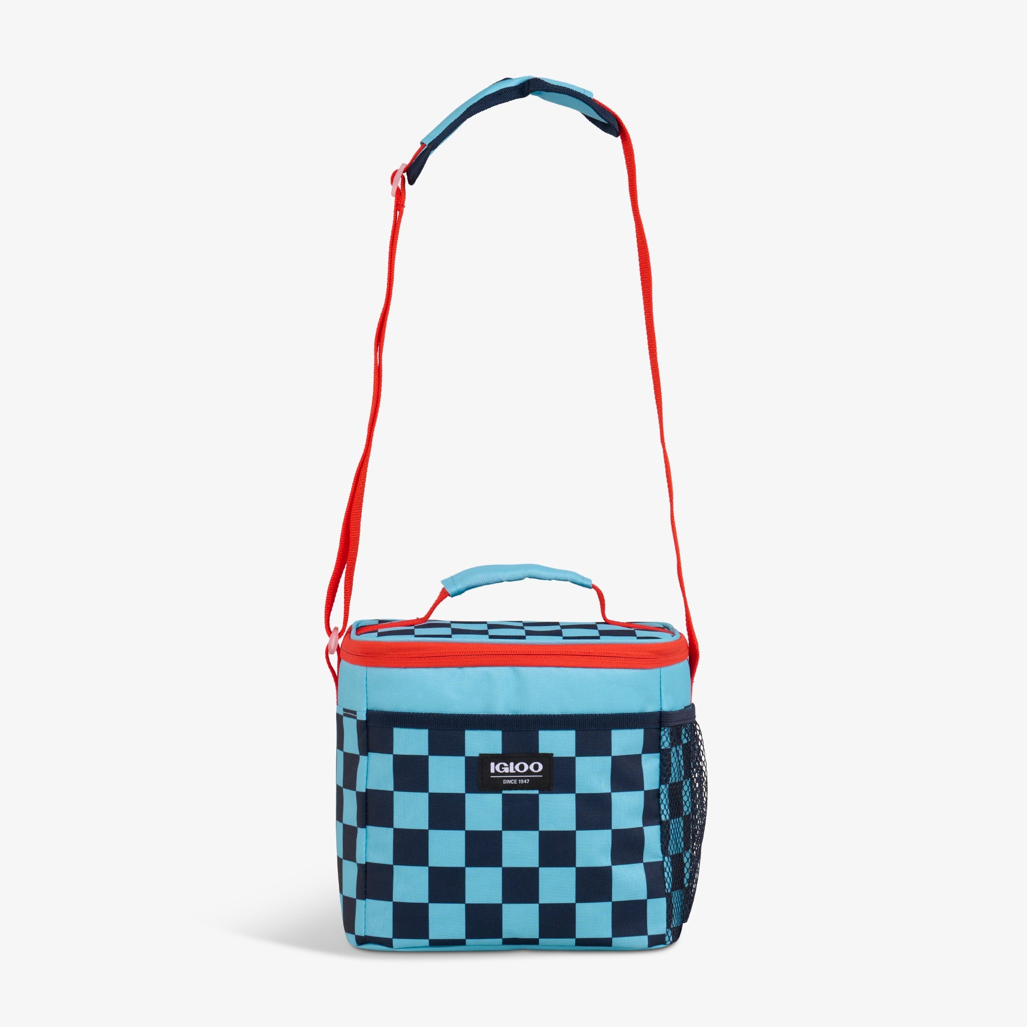 Kids Square Lunch Bag W5 - Checkers - Strap View