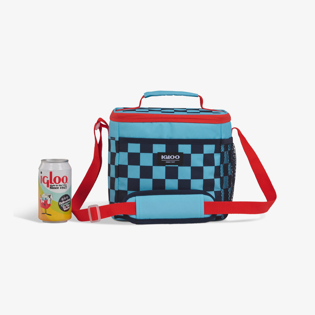 Kids Square Lunch Bag W5 - Checkers - Size View
