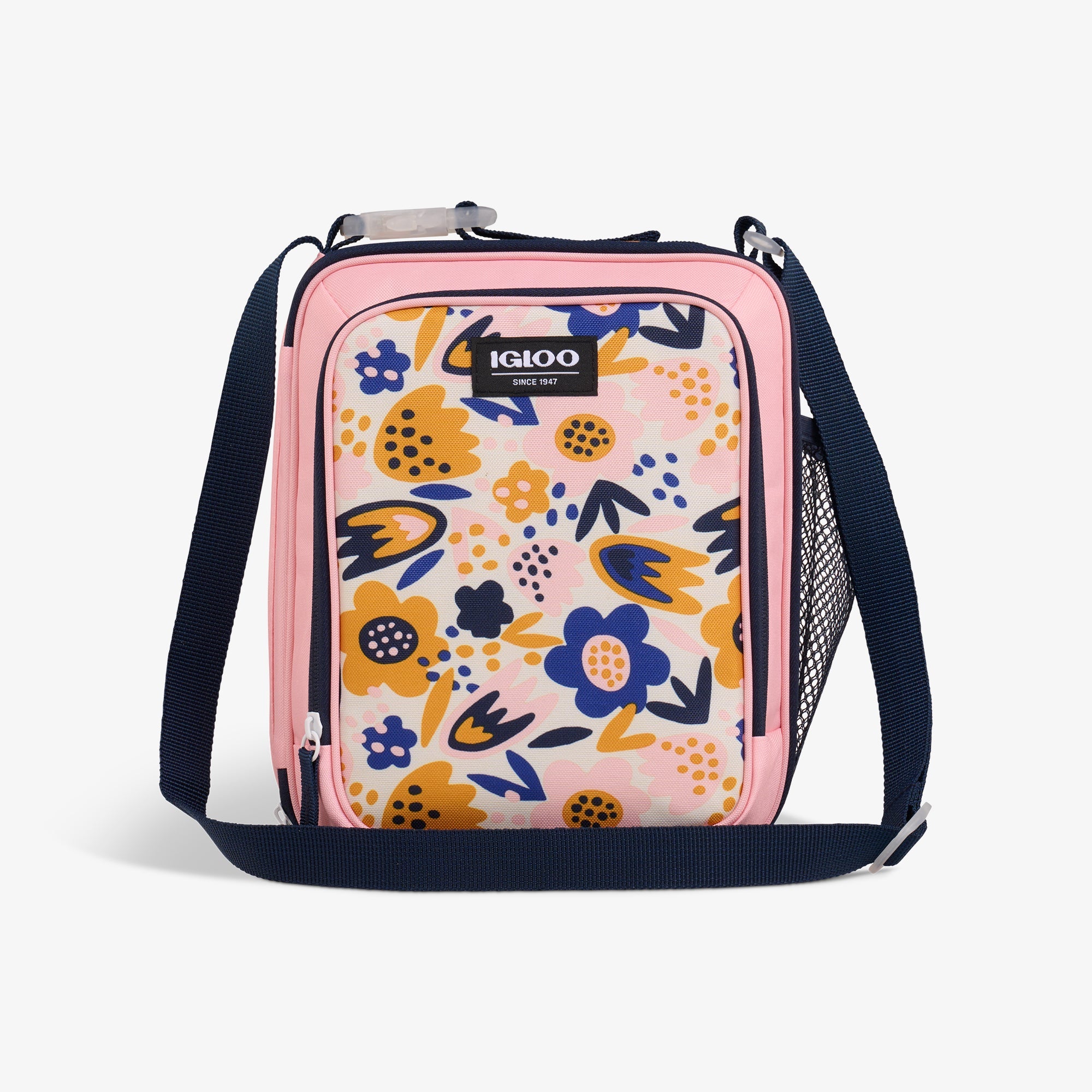 Kids Everyday Lunch Vertical Cooler Bag R5 - Floral - Front View