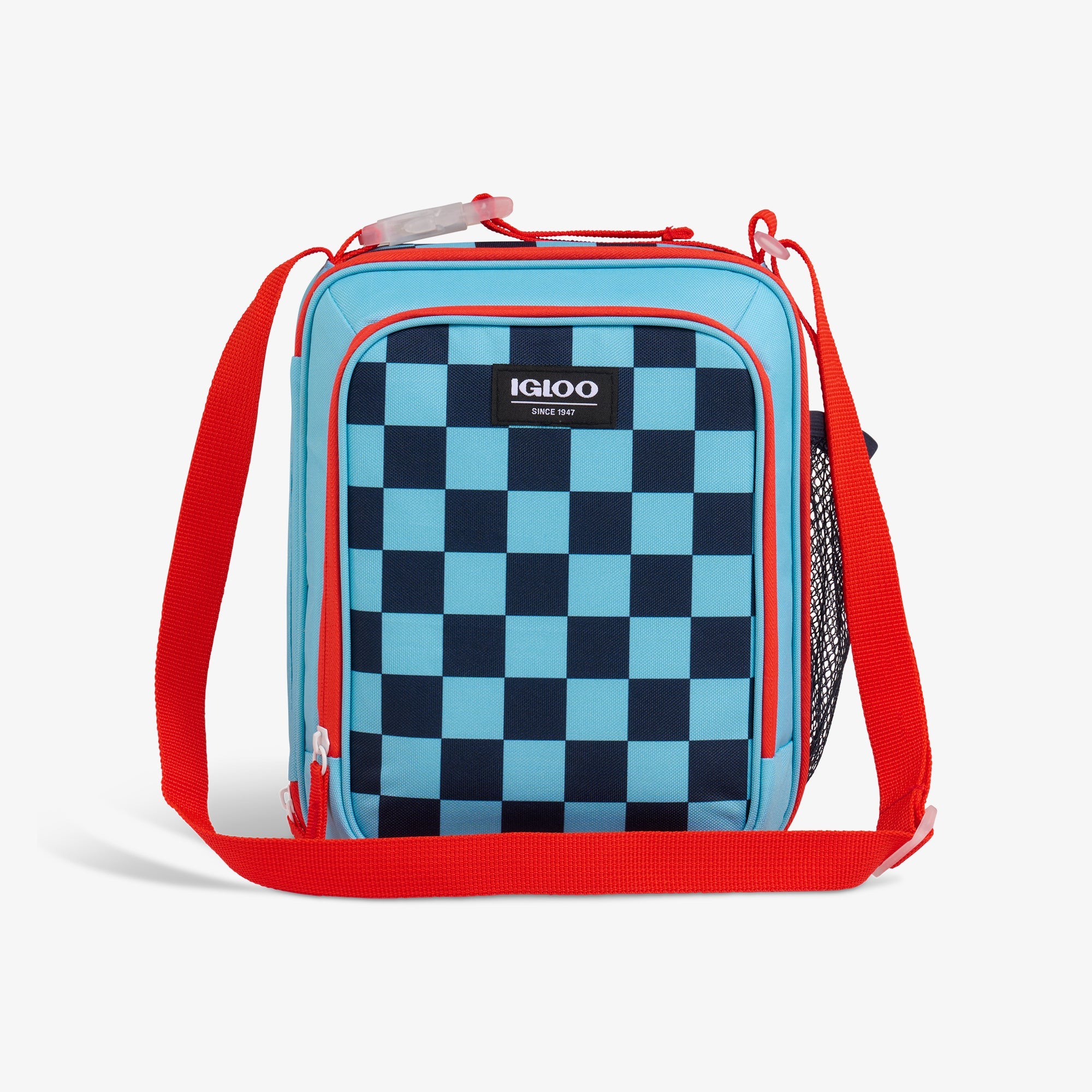 Kids Everyday Lunch Vertical Cooler Bag R5 - Checkers - Front View