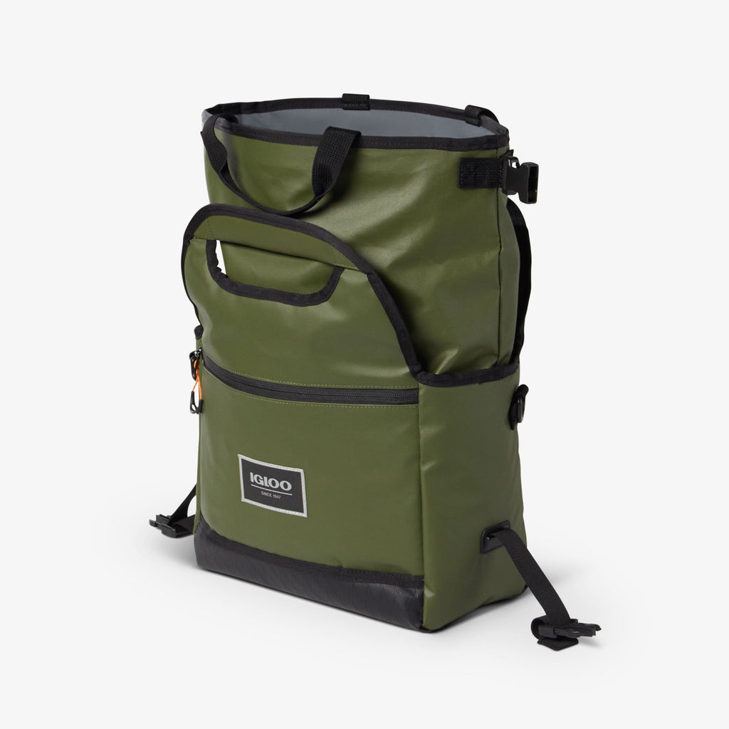 Pursuit 16-Can Lunch Bag E8 - Chive - Open View