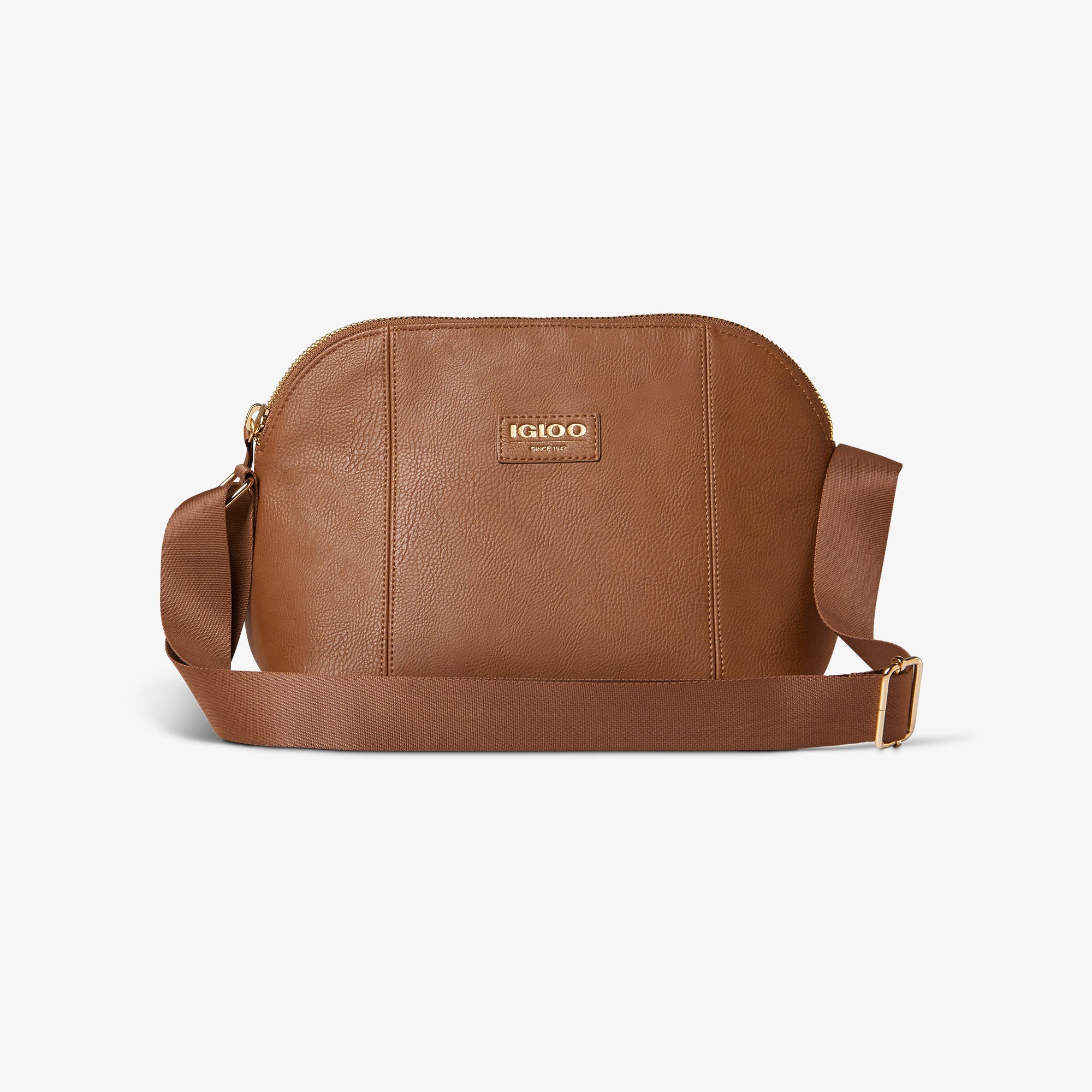 Igloo Luxe® Crossbody Cooler Bag C8 - Cognac - Product View