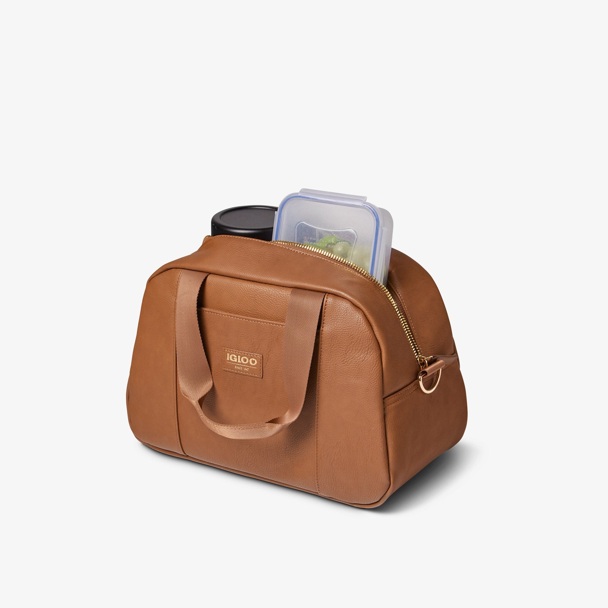 Igloo Luxe® Satchel Cooler Bag G4 - Cognac - Product View