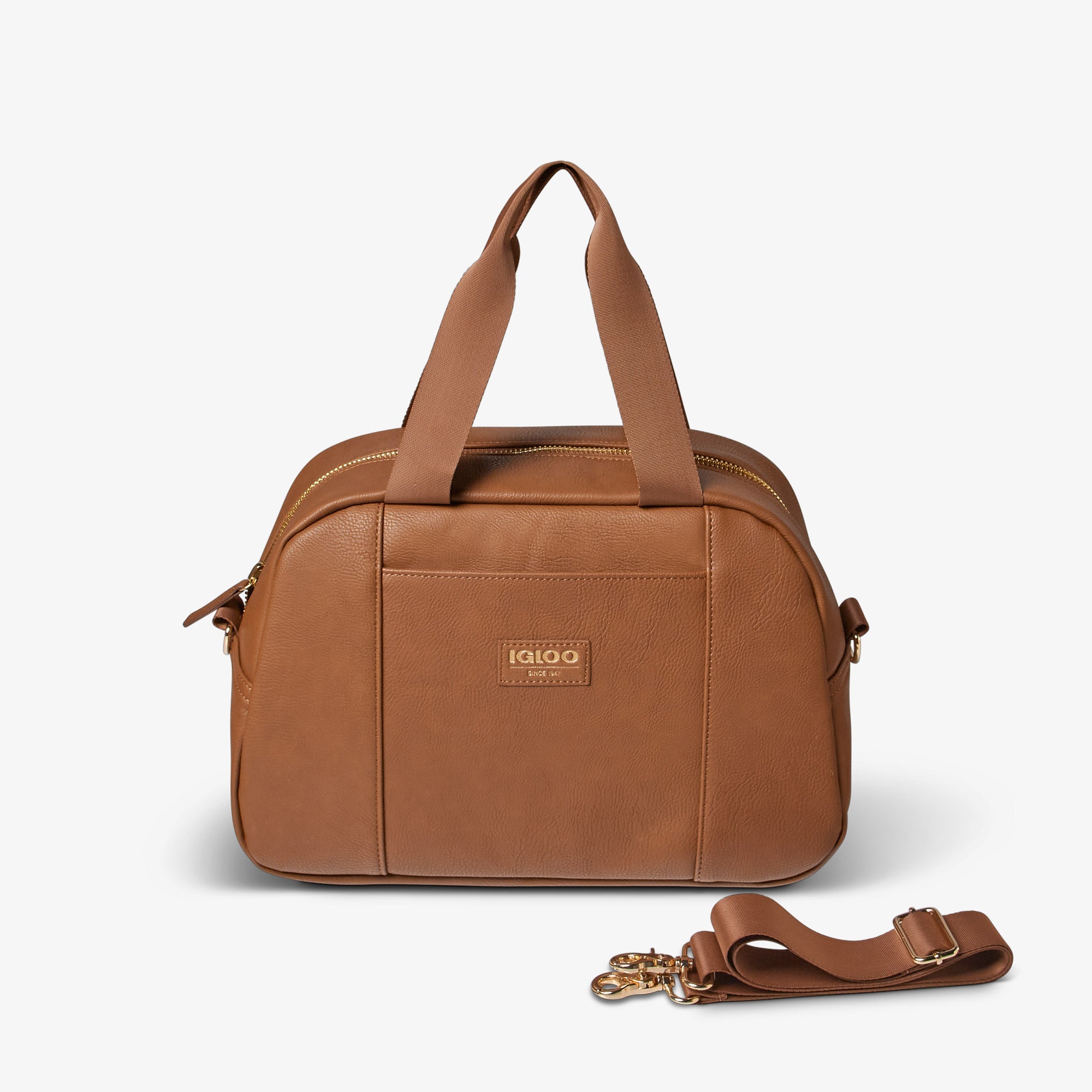 Igloo Luxe® Satchel Cooler Bag G4 - Cognac - Product View