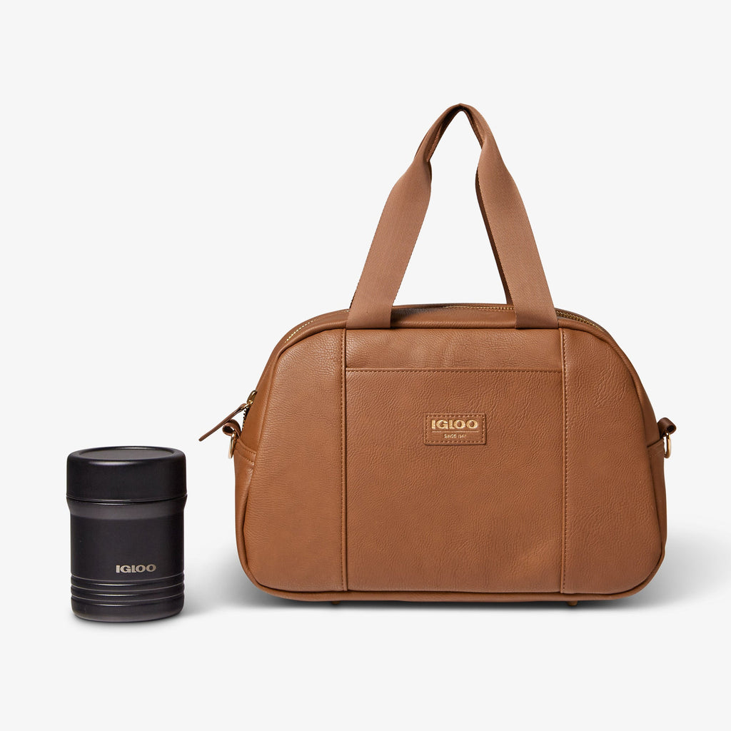 Igloo Luxe® Satchel Cooler Bag G4 - Cognac - Product View